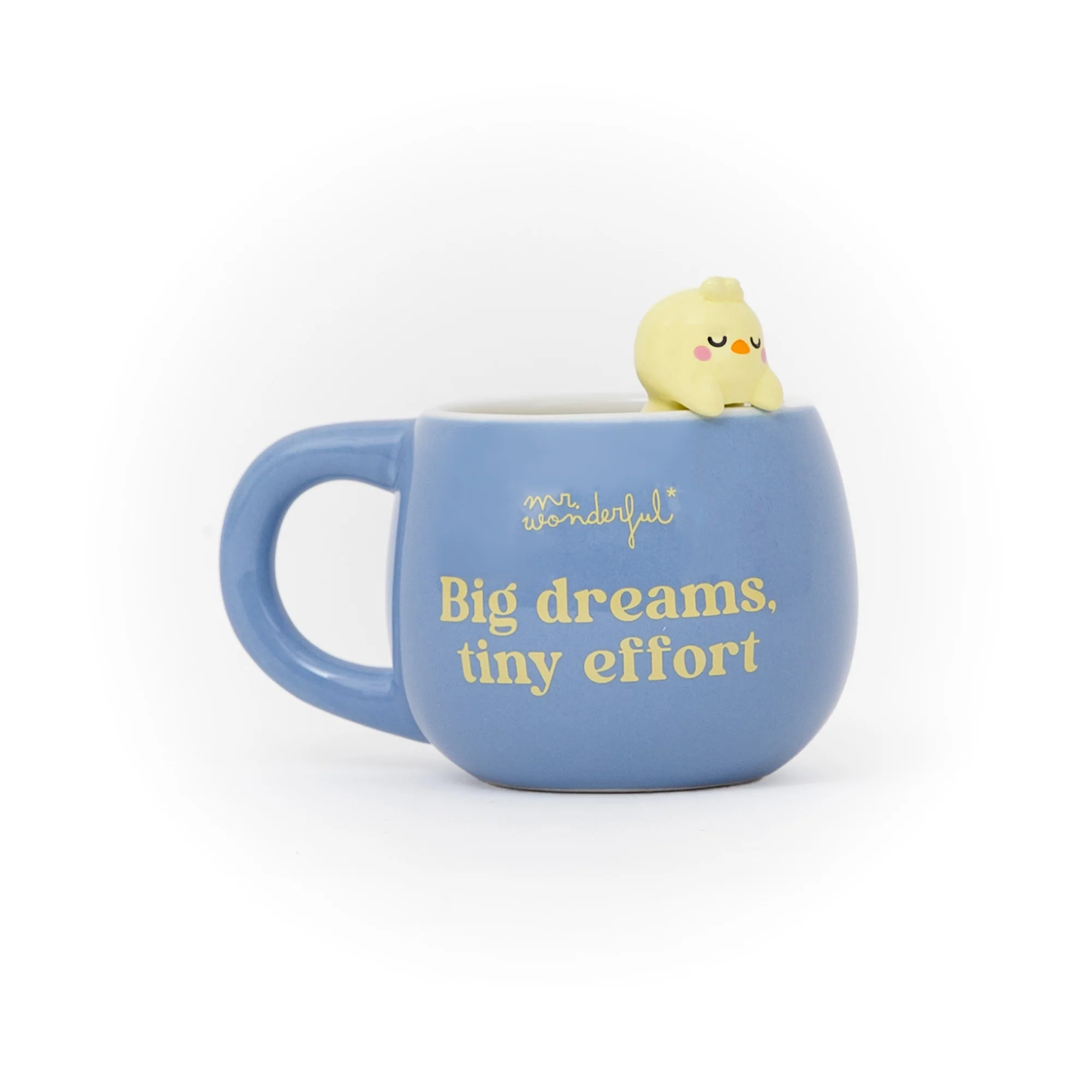 Taza 3D Lazy Pollito- Big dreams, tiny effort