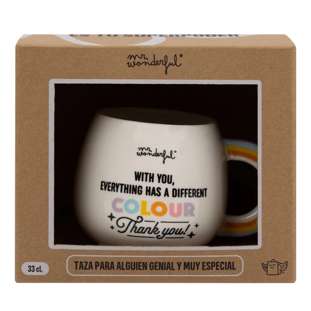 Taza 3D Arcoíris - With you, everything has a different colour. Thank you! - Image 4