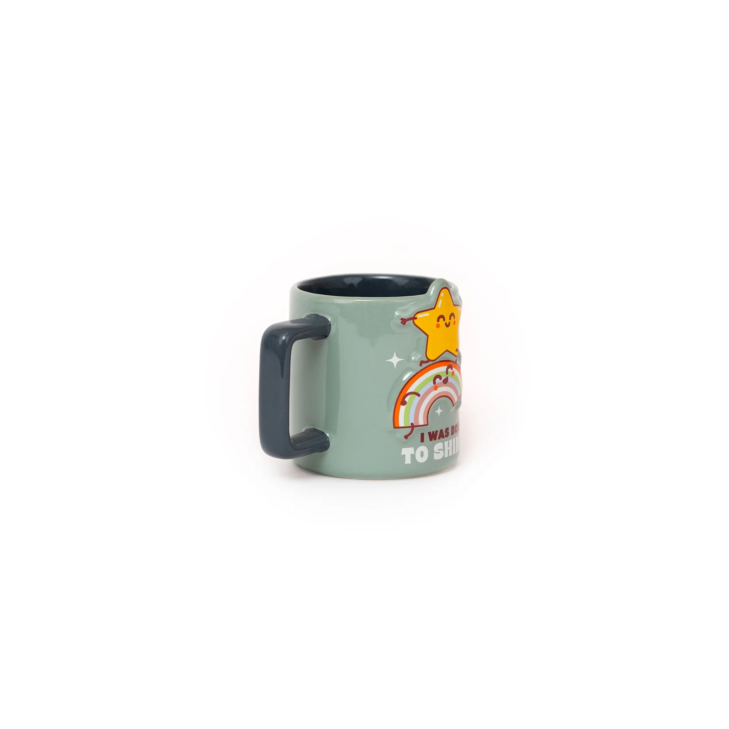 Taza 3D estrella y arcoíris - I was born to shine - Image 3
