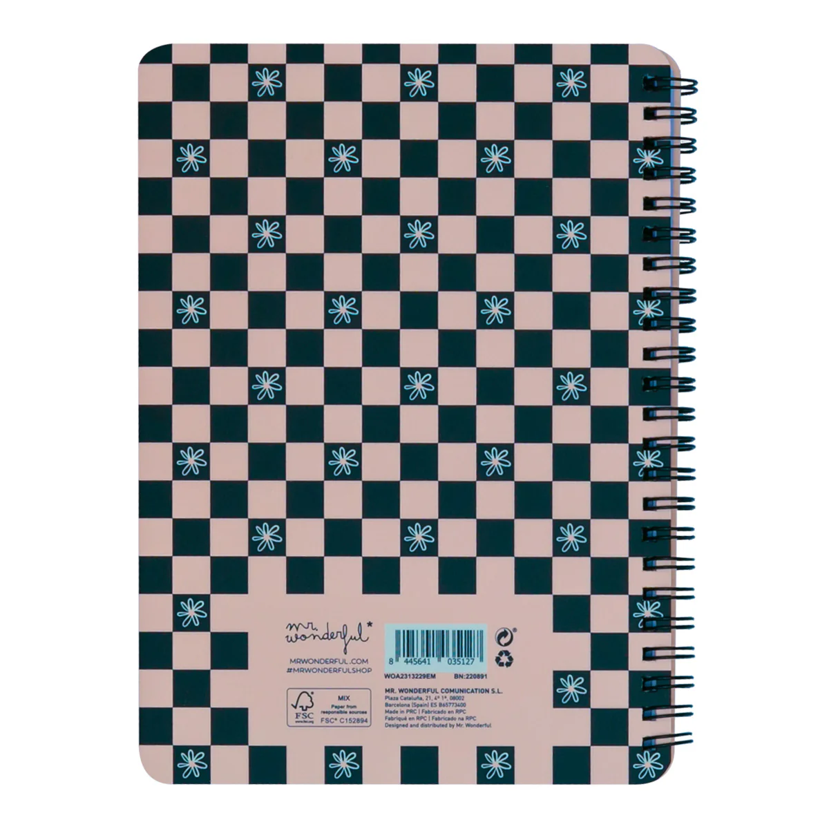 A4 notebook Festival pink and black - Go with the flow - Image 4