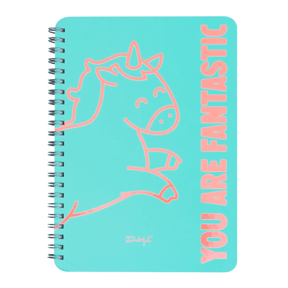 A4 notebook Unicorn mint - You are fantastic