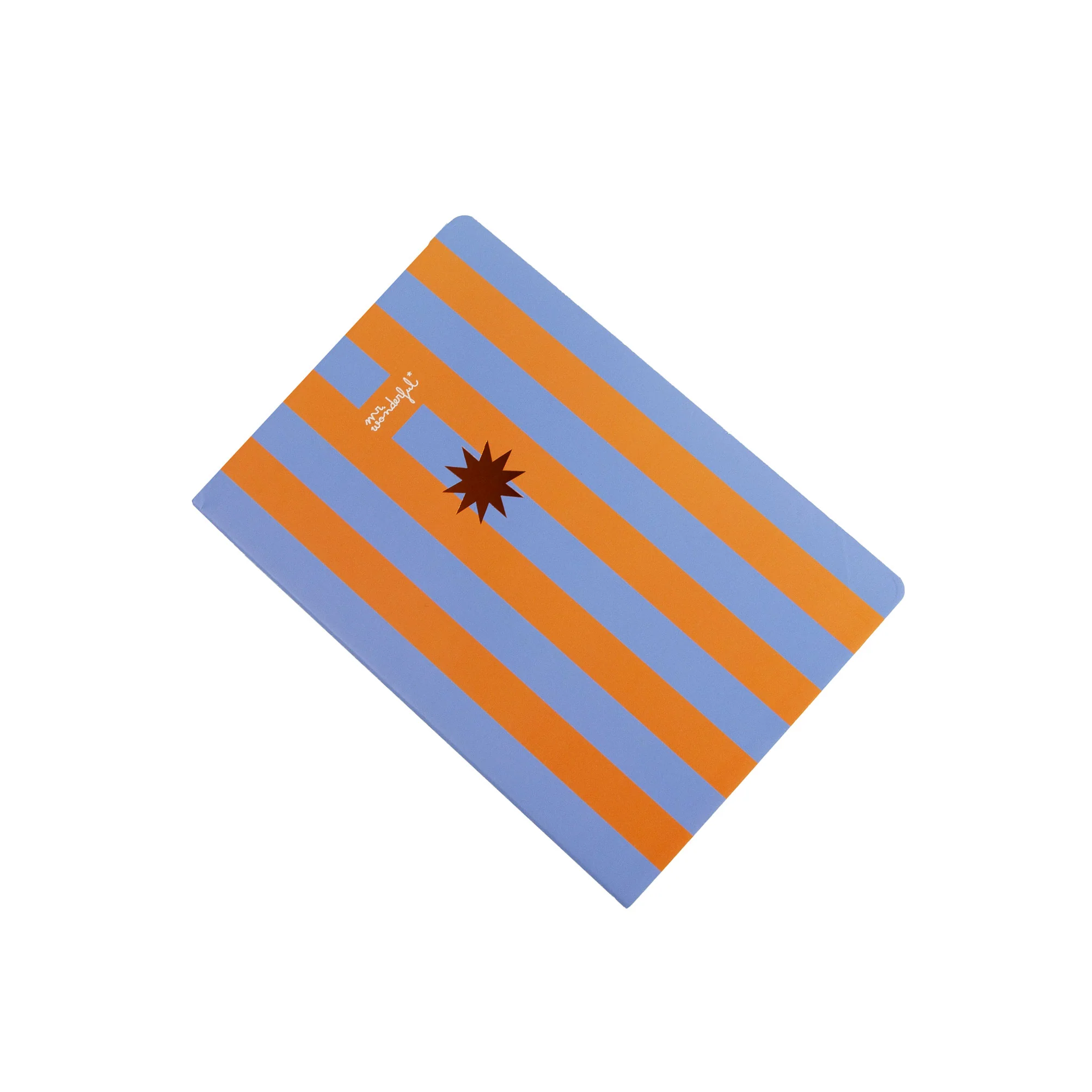 Libreta A5 - Rayas azules y naranjas - Image 3
