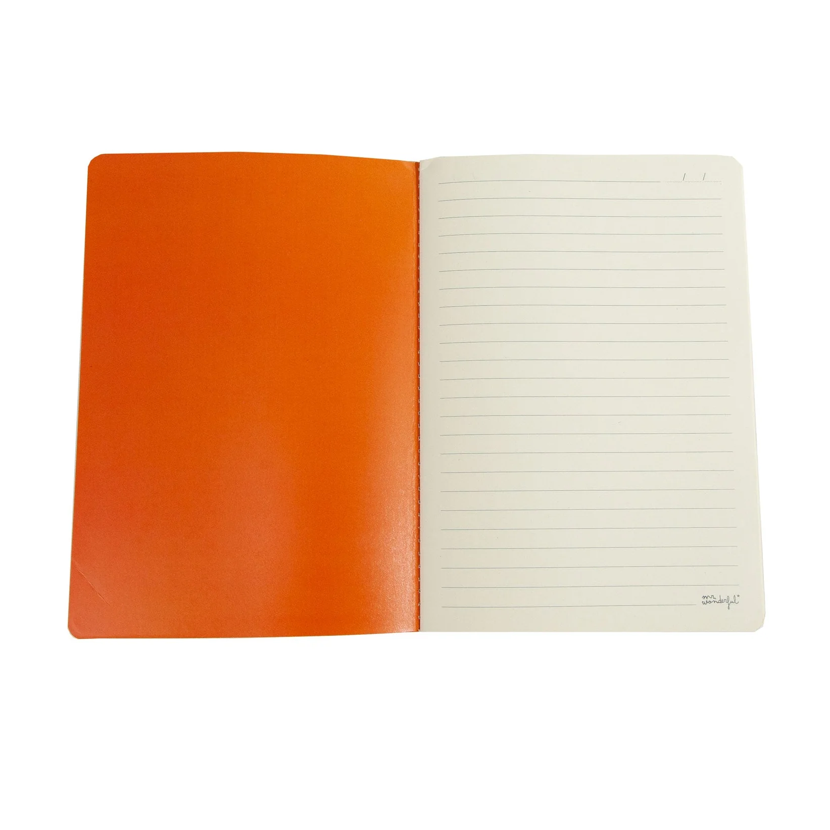 Libreta A5 - Rayas azules y naranjas - Image 4