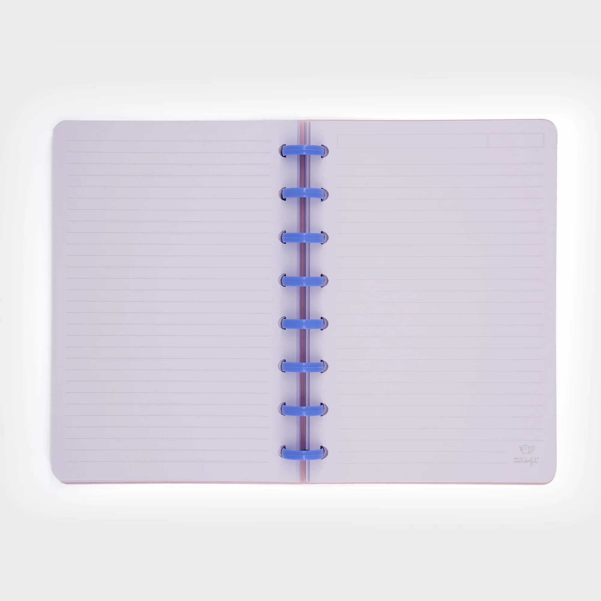 A5 notebook - Blue and pink checks - Image 3