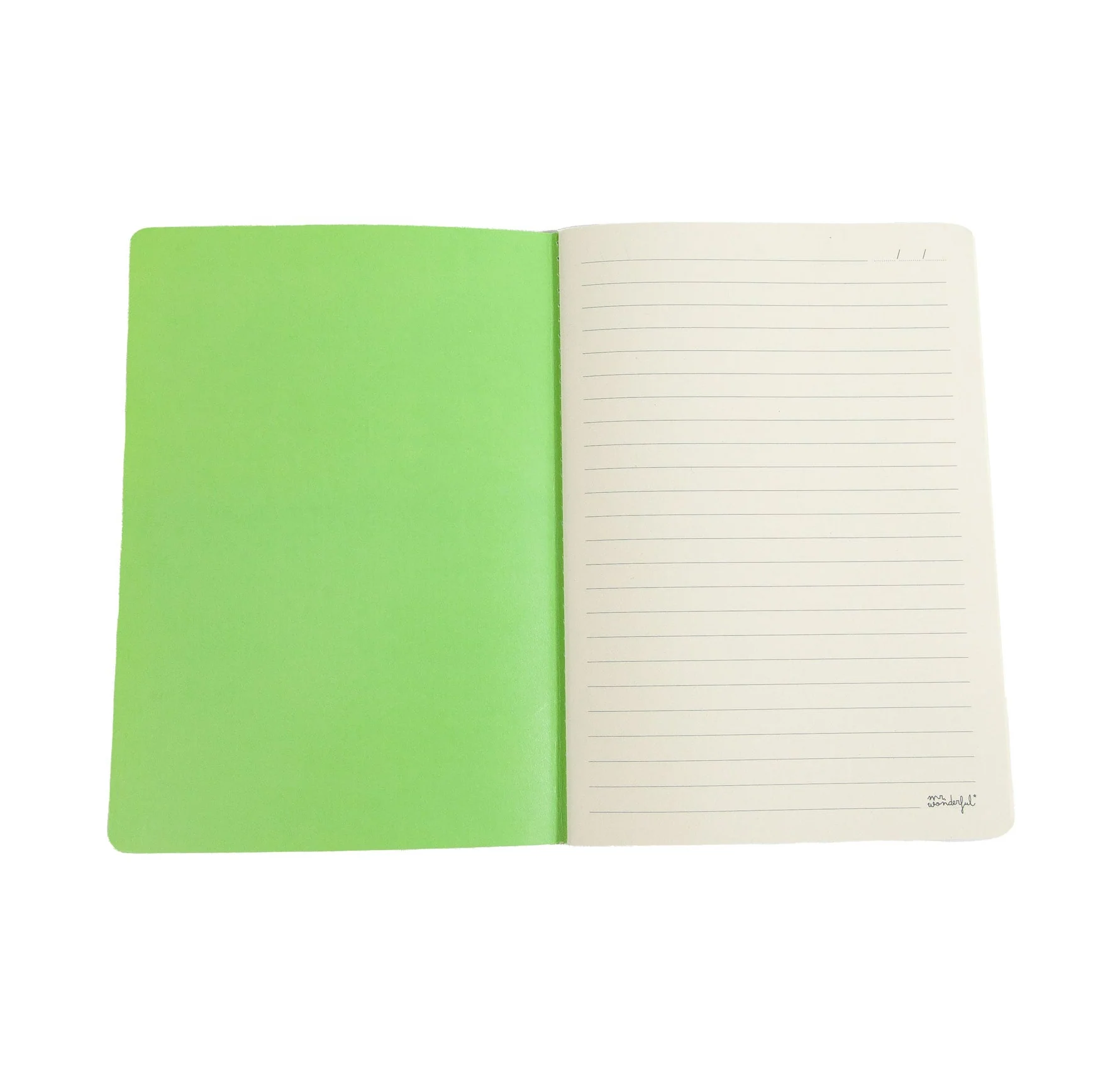 Libreta A5 - Rayas verdes y azules - Image 4