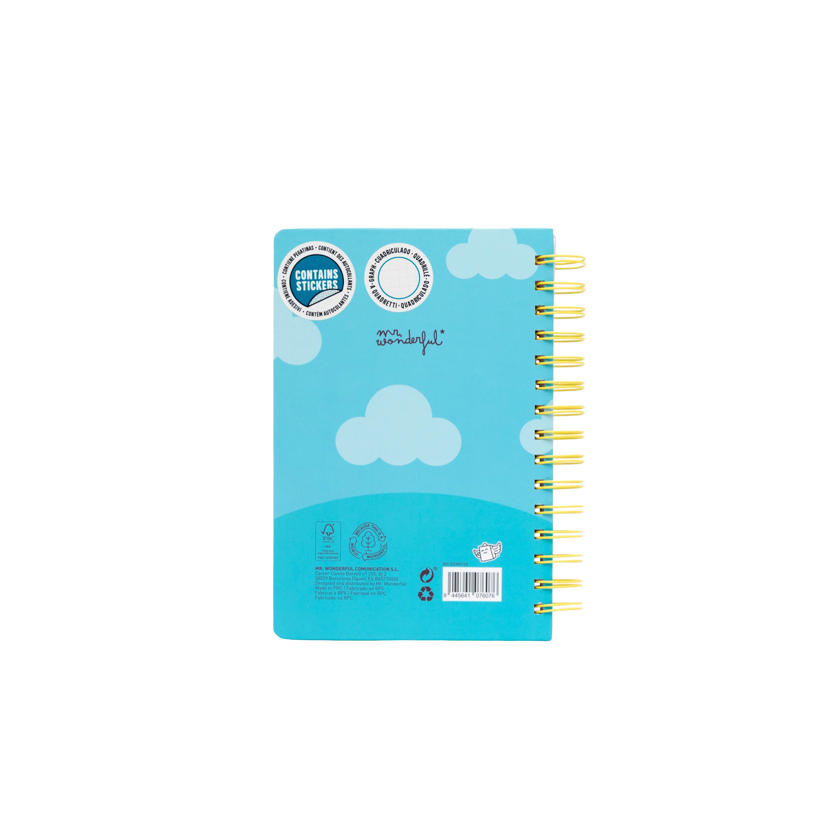 Cuaderno A5 con cubierta con efecto 3D Morsa - Cold water, warm smile - Image 2
