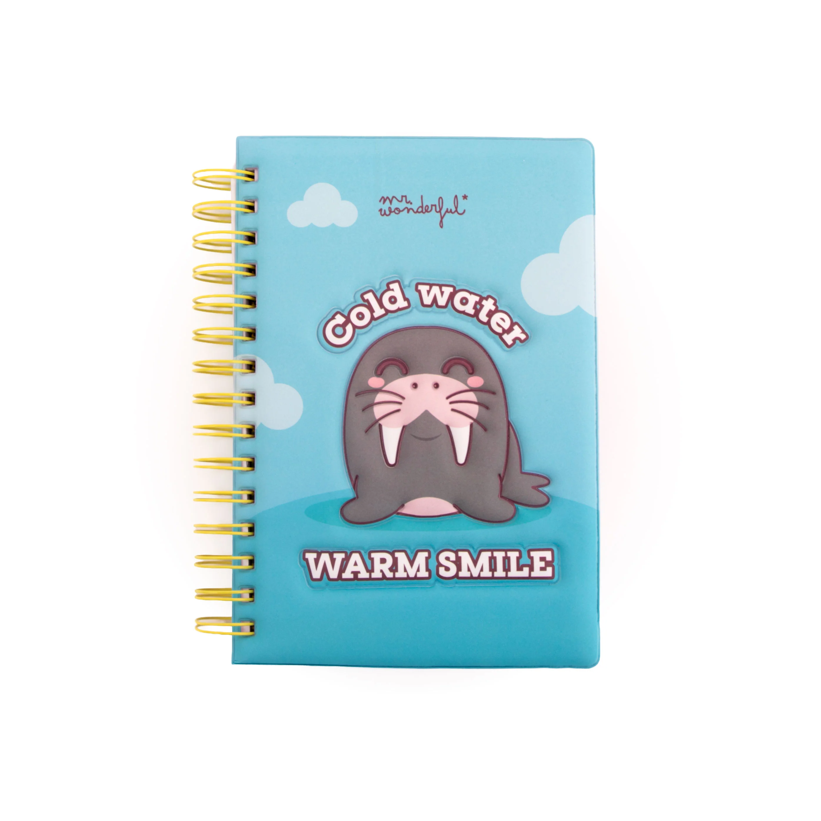 Cuaderno A5 con cubierta con efecto 3D Morsa - Cold water, warm smile - Image 3