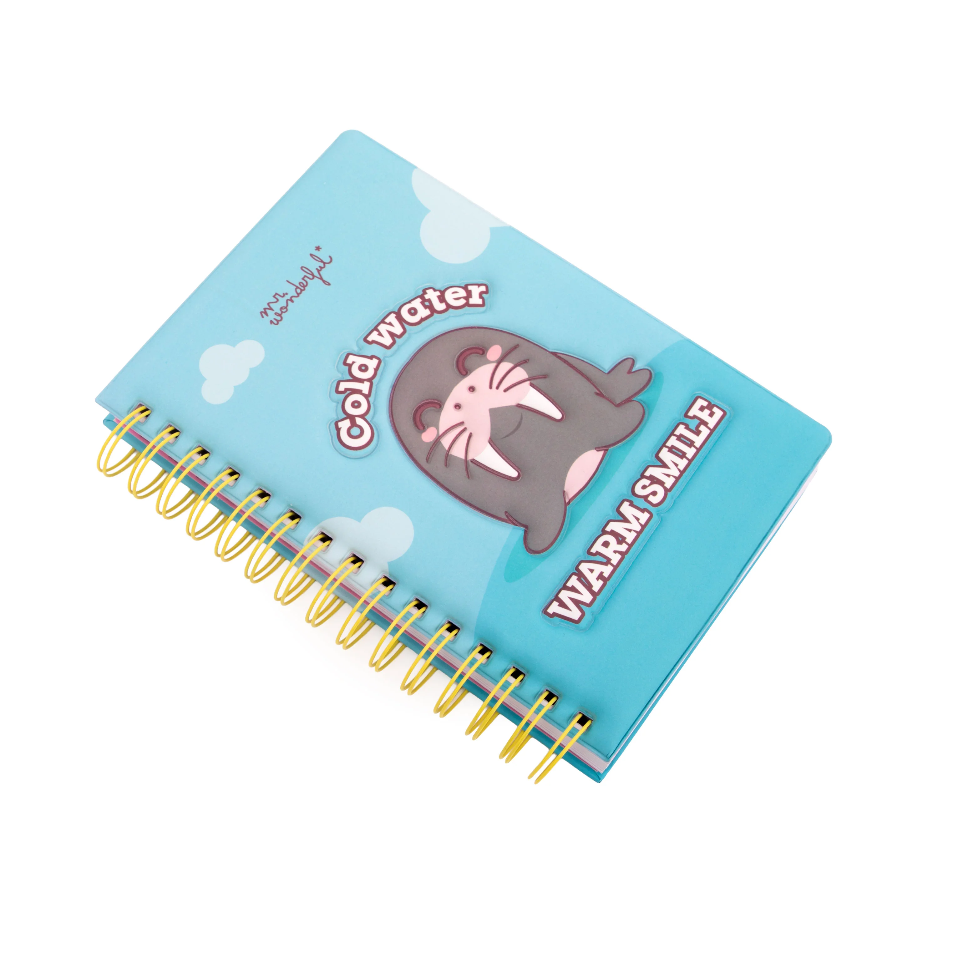 Cuaderno A5 con cubierta con efecto 3D Morsa - Cold water, warm smile - Image 4