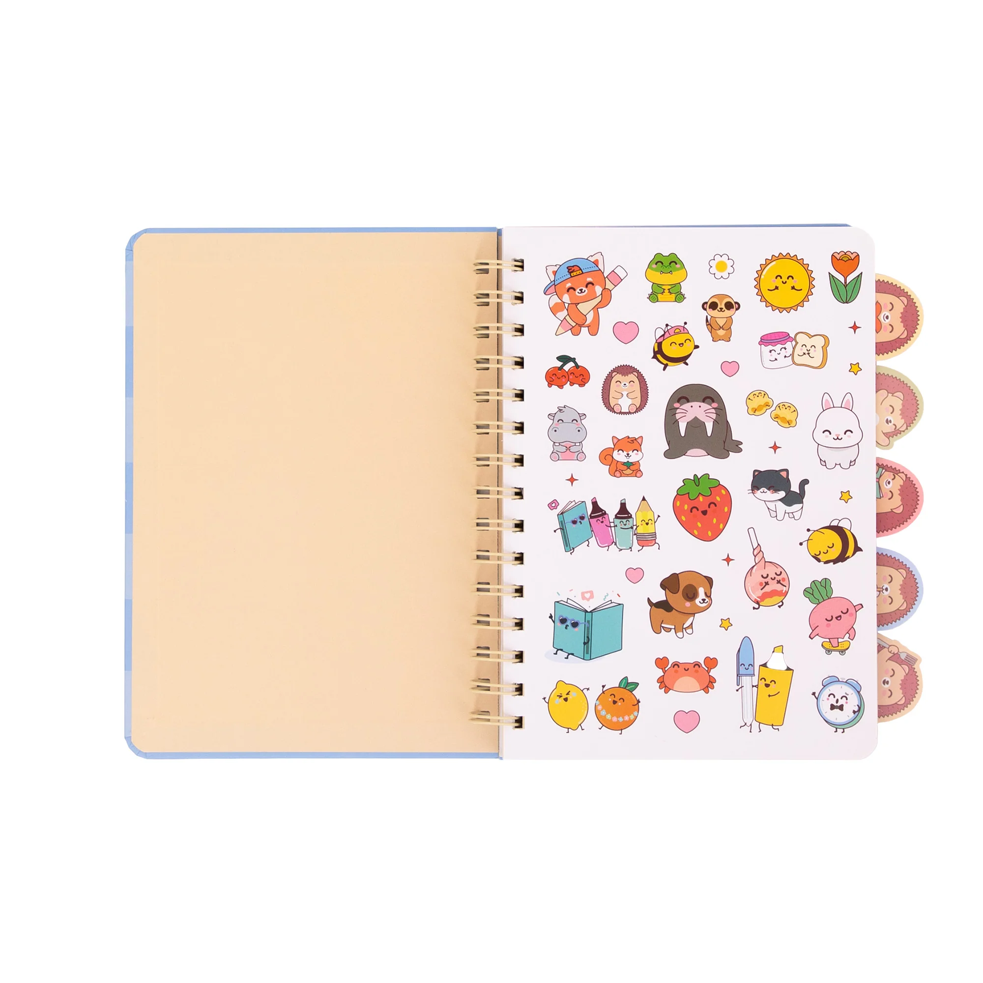 Cuaderno A5 con separadores desplegables con pestañas: Erizo - Adoro il pomodoro - Image 2