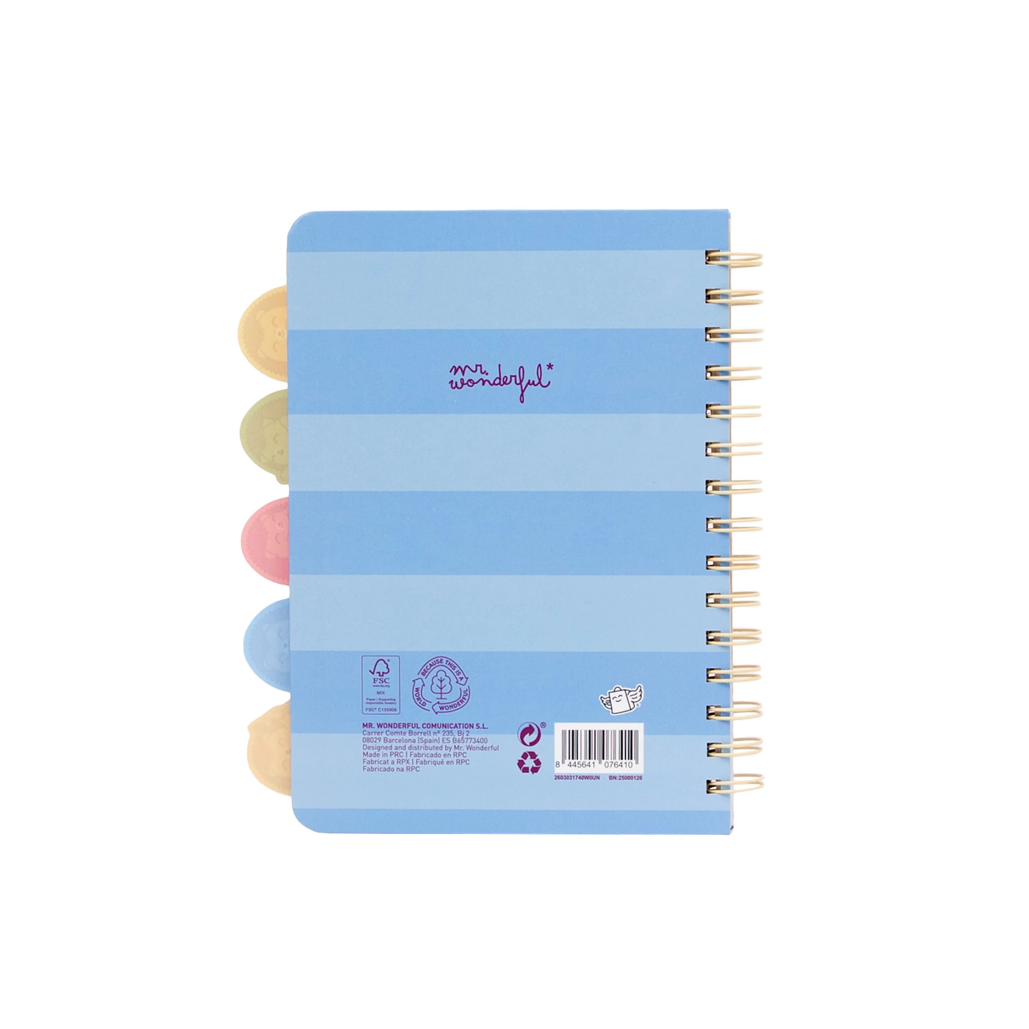 Cuaderno A5 con separadores desplegables con pestañas: Erizo - Adoro il pomodoro - Image 5