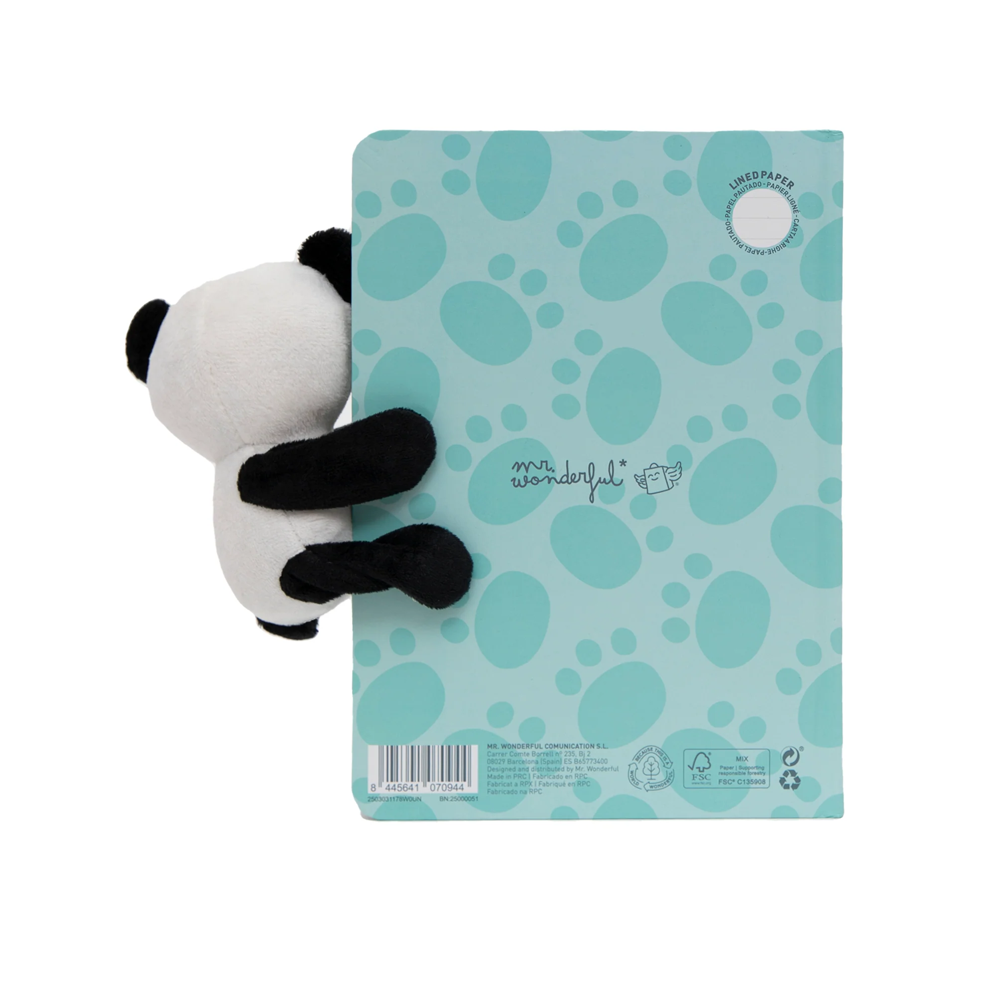 Libreta A5 con peluche panda - Be your best self - Image 5