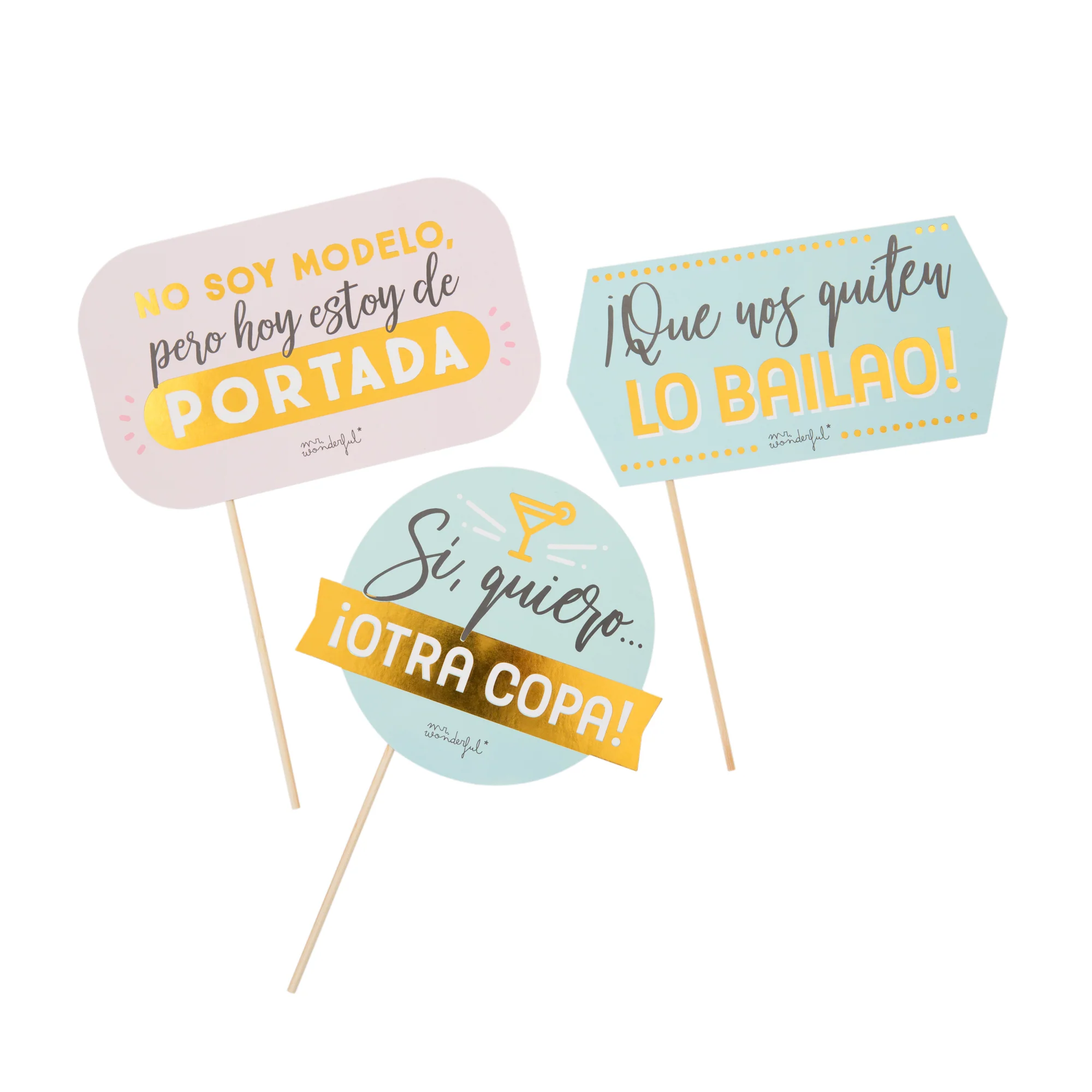 Accesorios para photocall en bodas - Mensajes - Image 2