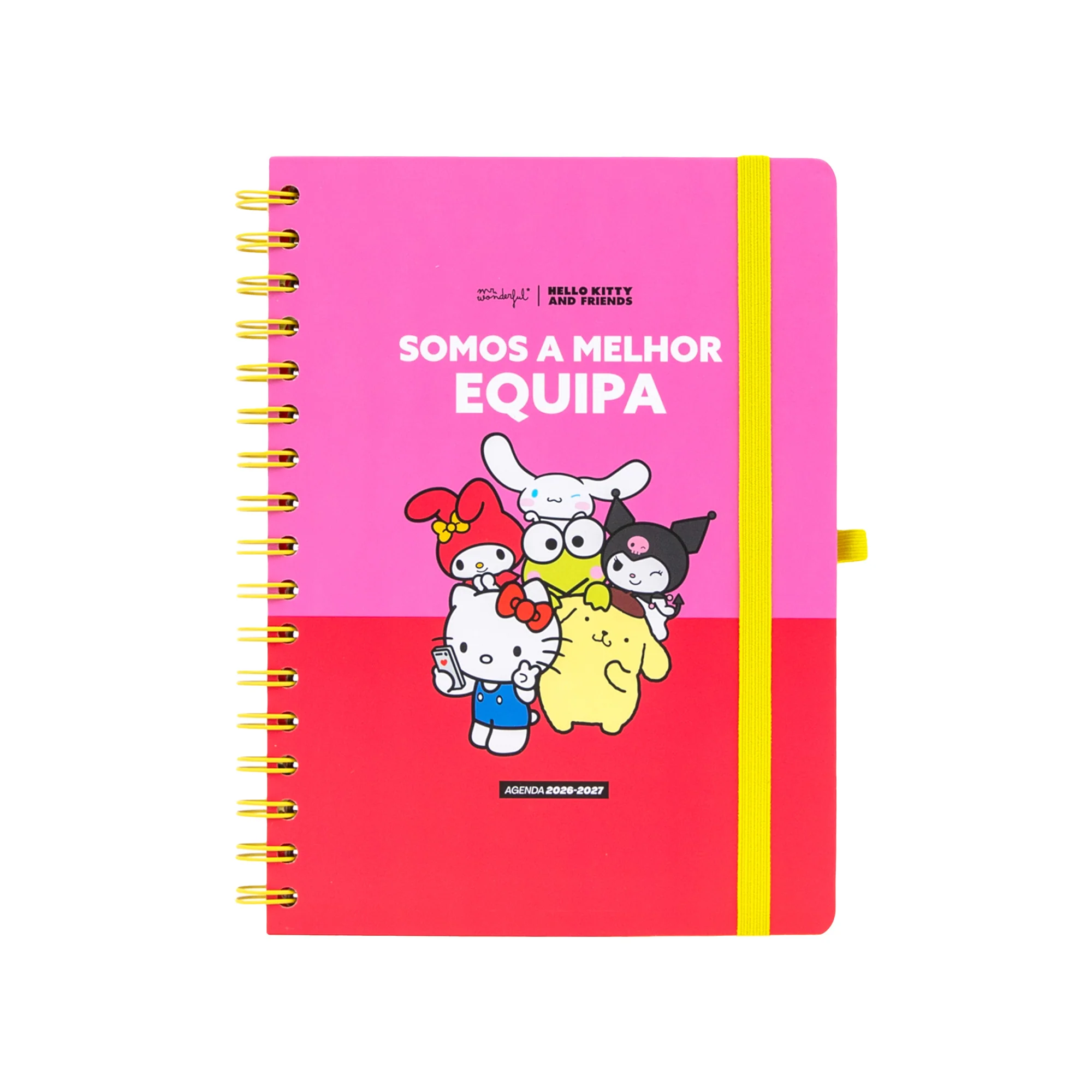 Agenda 2026-27 Hello Kitty & Friends x Mr. Wonderful Semanal - Somos a melhor equipa