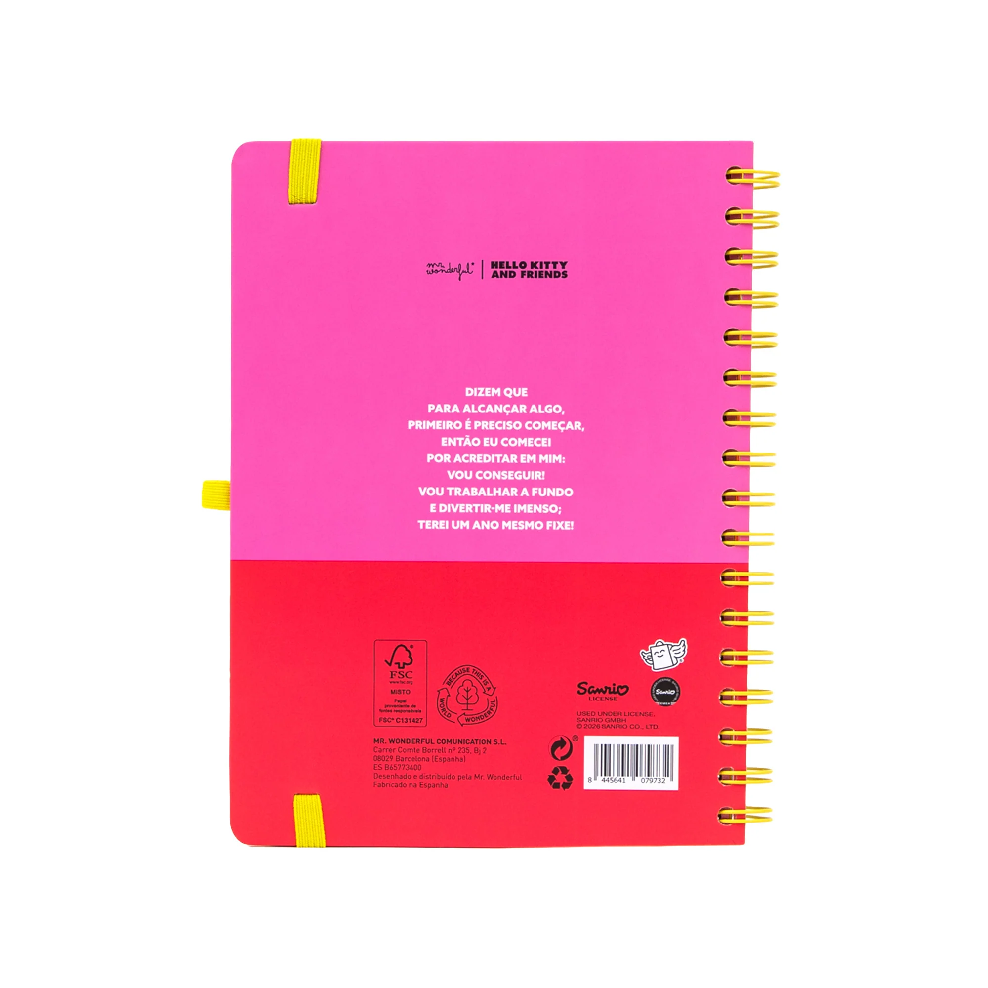 Agenda 2026-27 Hello Kitty & Friends x Mr. Wonderful Semanal - Somos a melhor equipa - Image 11