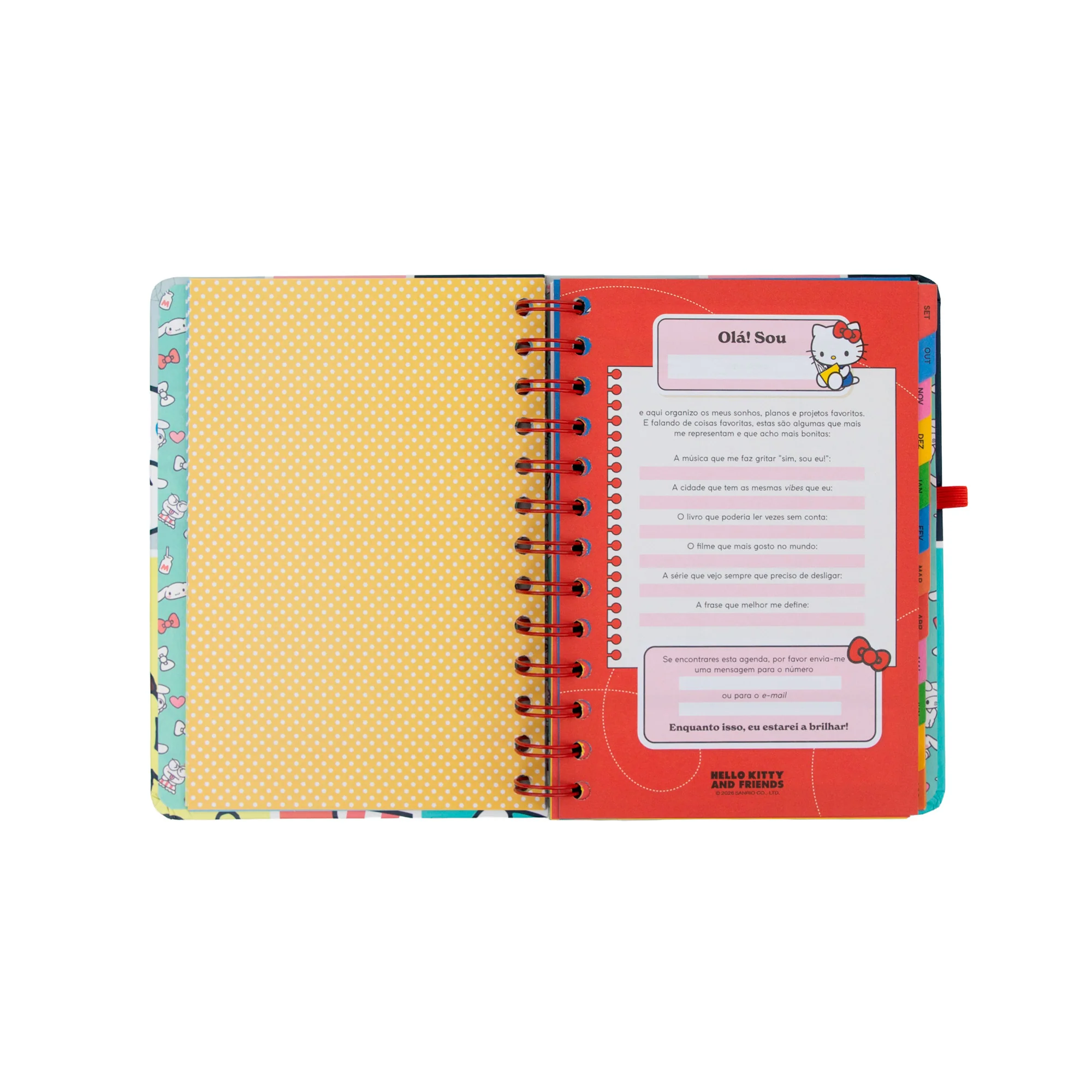 Agenda 2026-27 pequena Hello Kitty&Friends Semanal + 3 Bo-Bo - Somos a melhor equipa - Image 7