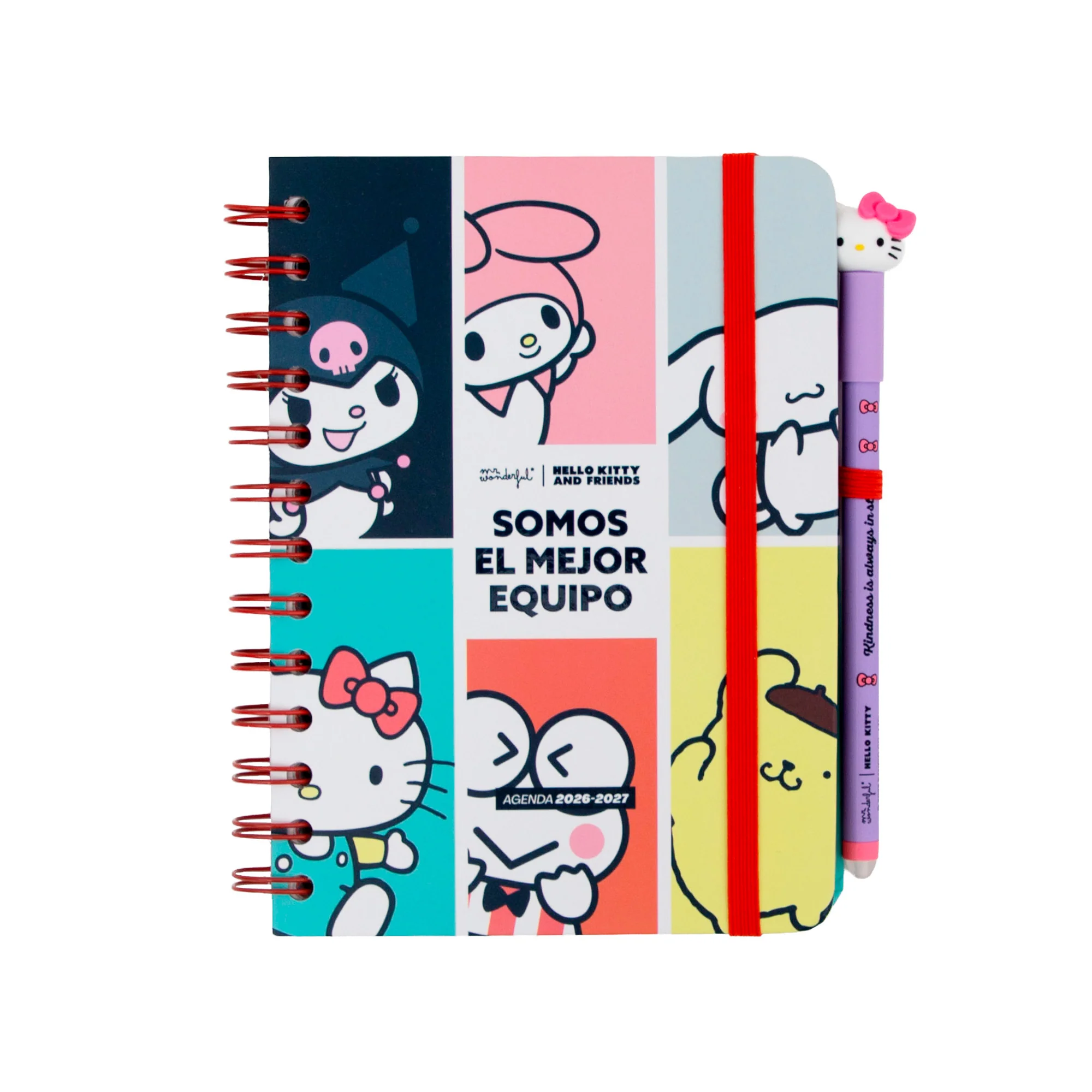 Agenda 2026-27 pequeña Hello Kitty & Friends Semanal + 3 Bo-Bo - Somos el mejor equipo - Image 4