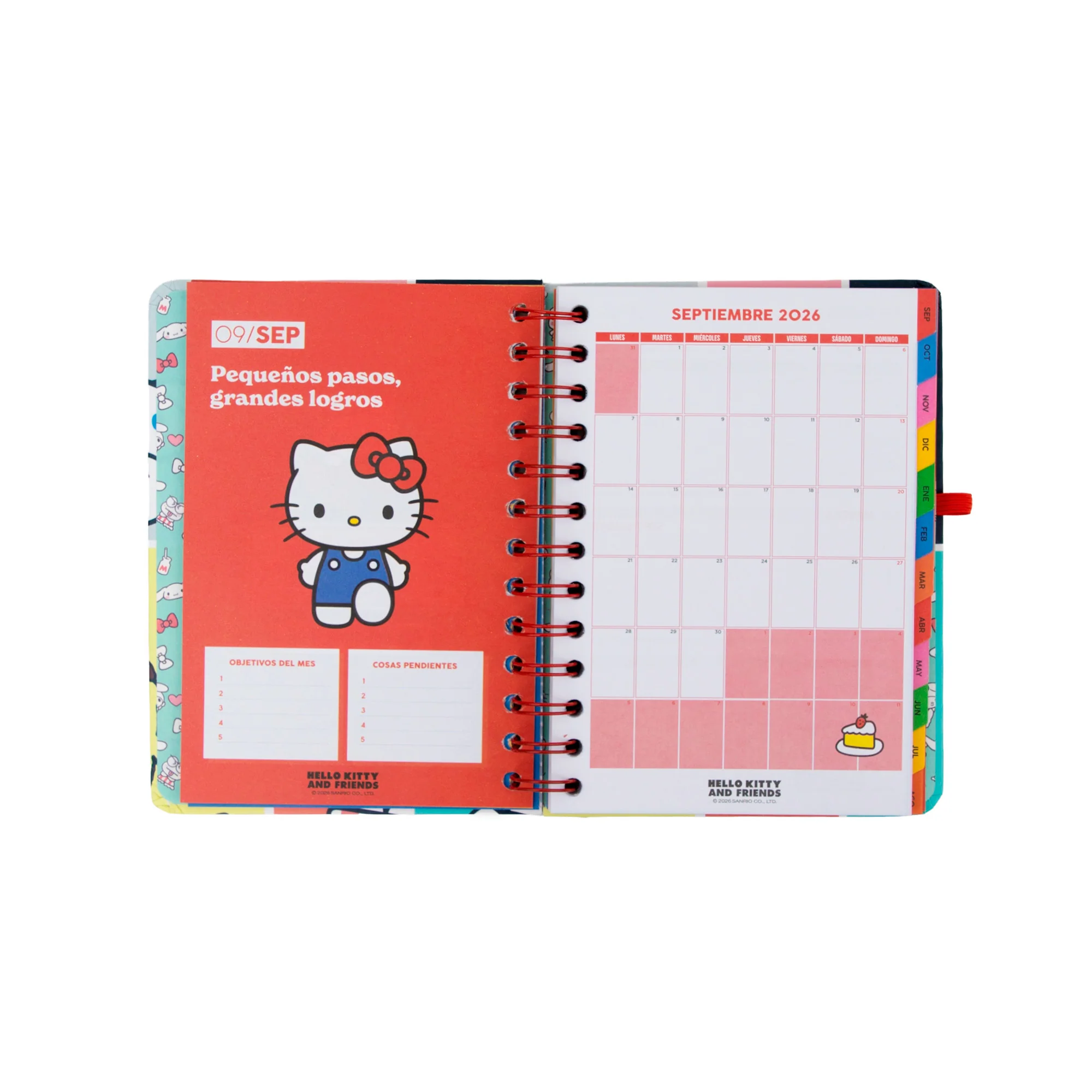 Agenda 2026-27 pequeña Hello Kitty & Friends Semanal + 3 Bo-Bo - Somos el mejor equipo - Image 8