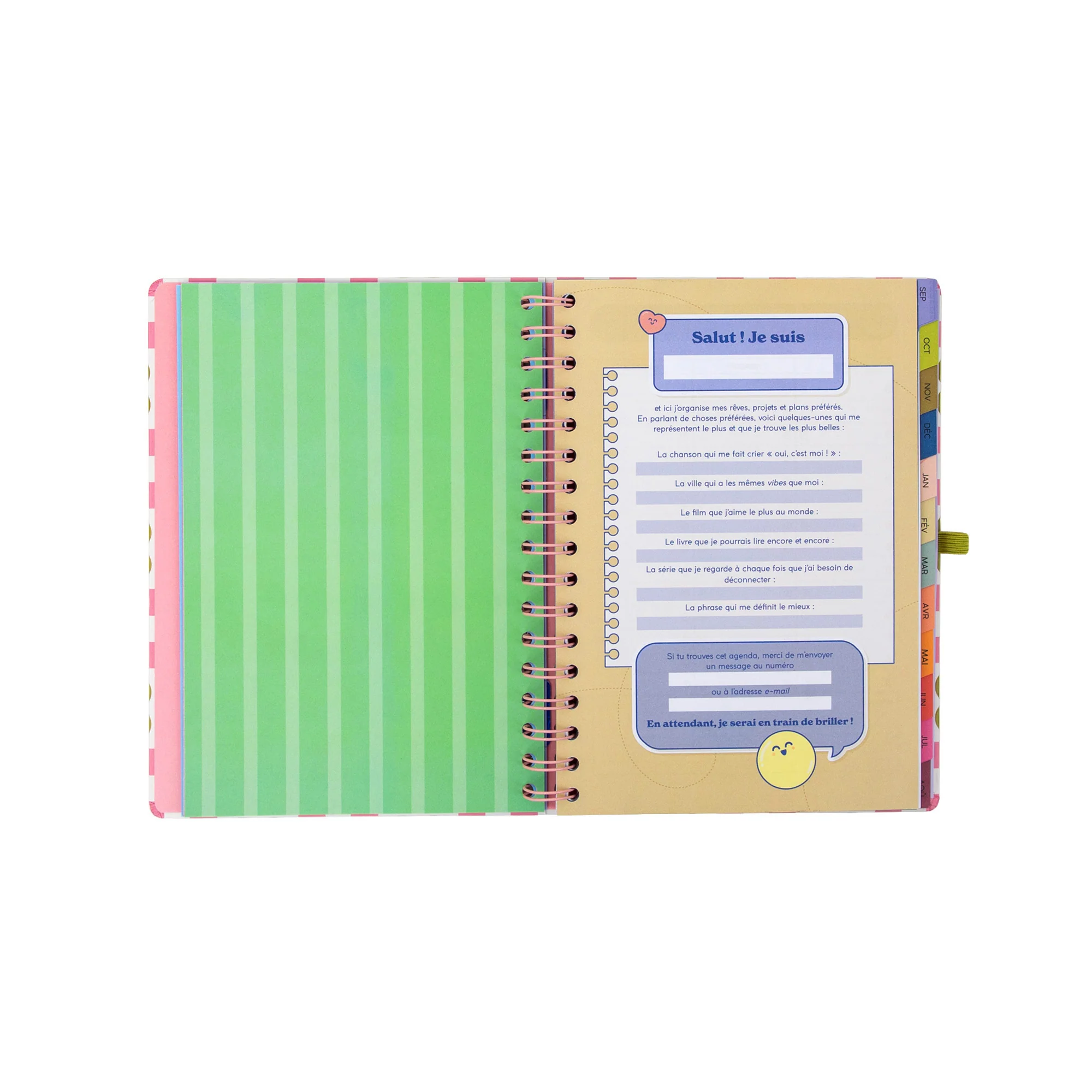 Agenda Mr. Wonderful 2026-27 Hebdomadaire - Vis aujourd’hui, planifie toujours - Image 5