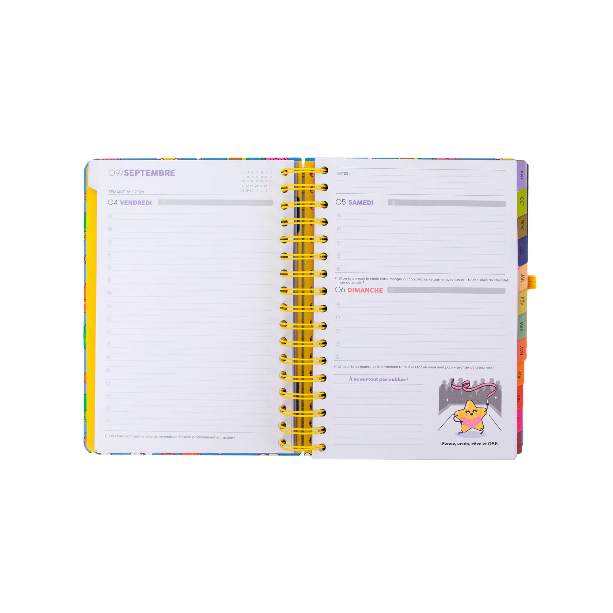 Agenda Mr. Wonderful 2026-27 Journalier - Dans mon monde - Image 2