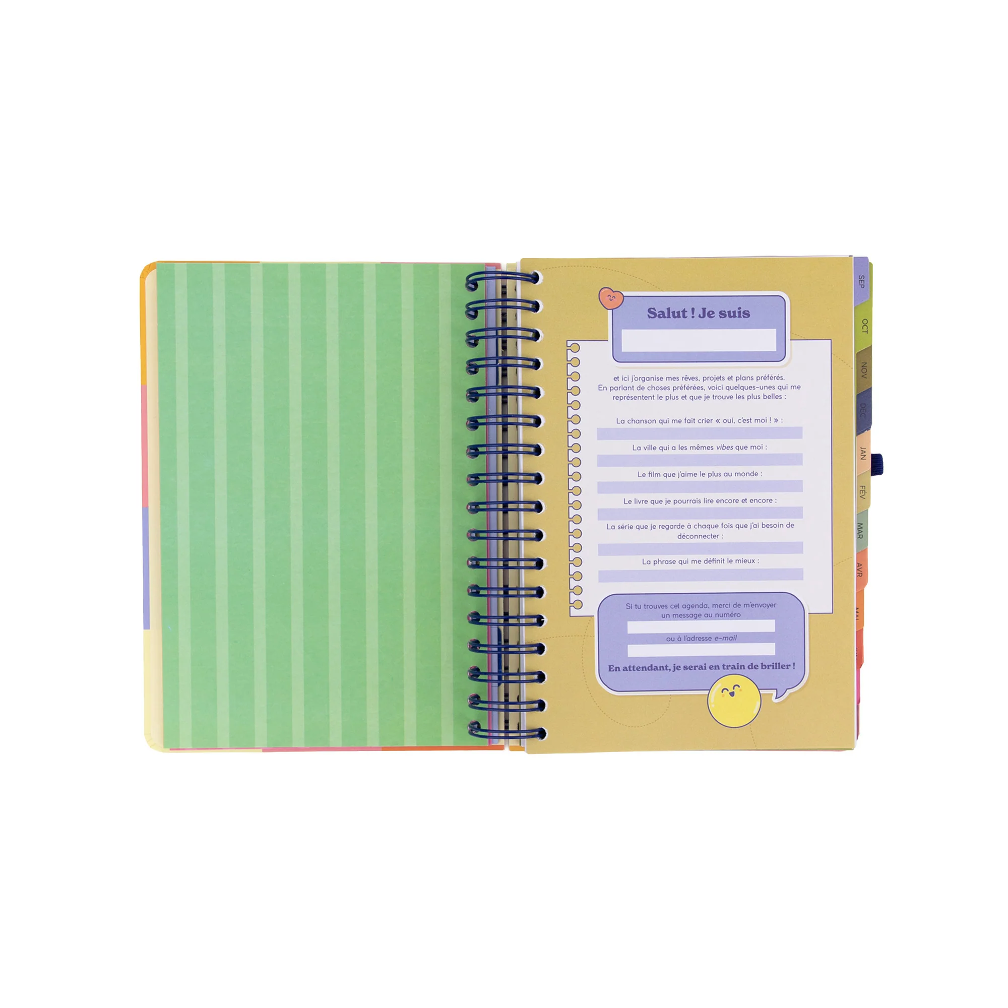 Agenda Mr. Wonderful 2026-27 Journalier - La pause parfaite - Image 6