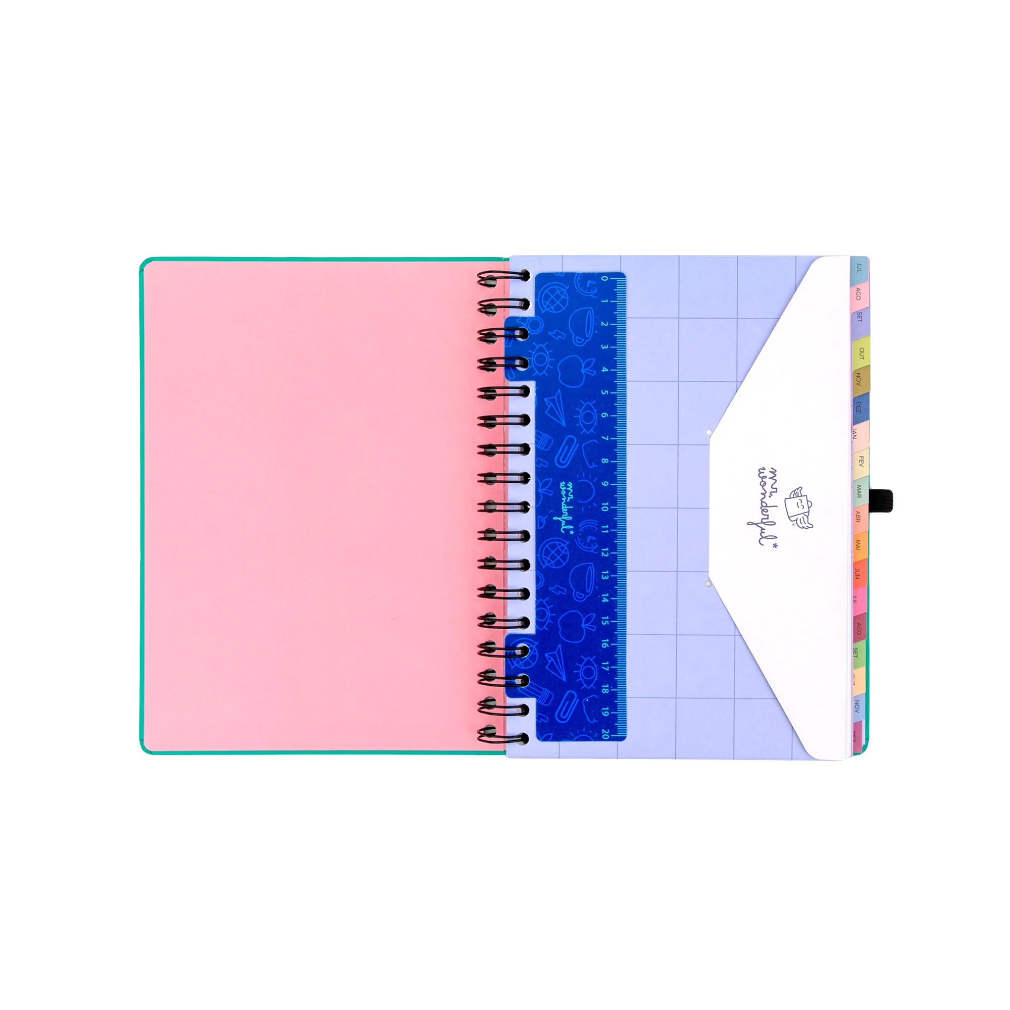 Agenda Mr. Wonderful 2026-27 Semanal 18 meses - Sonha muito, vive livre - Image 3