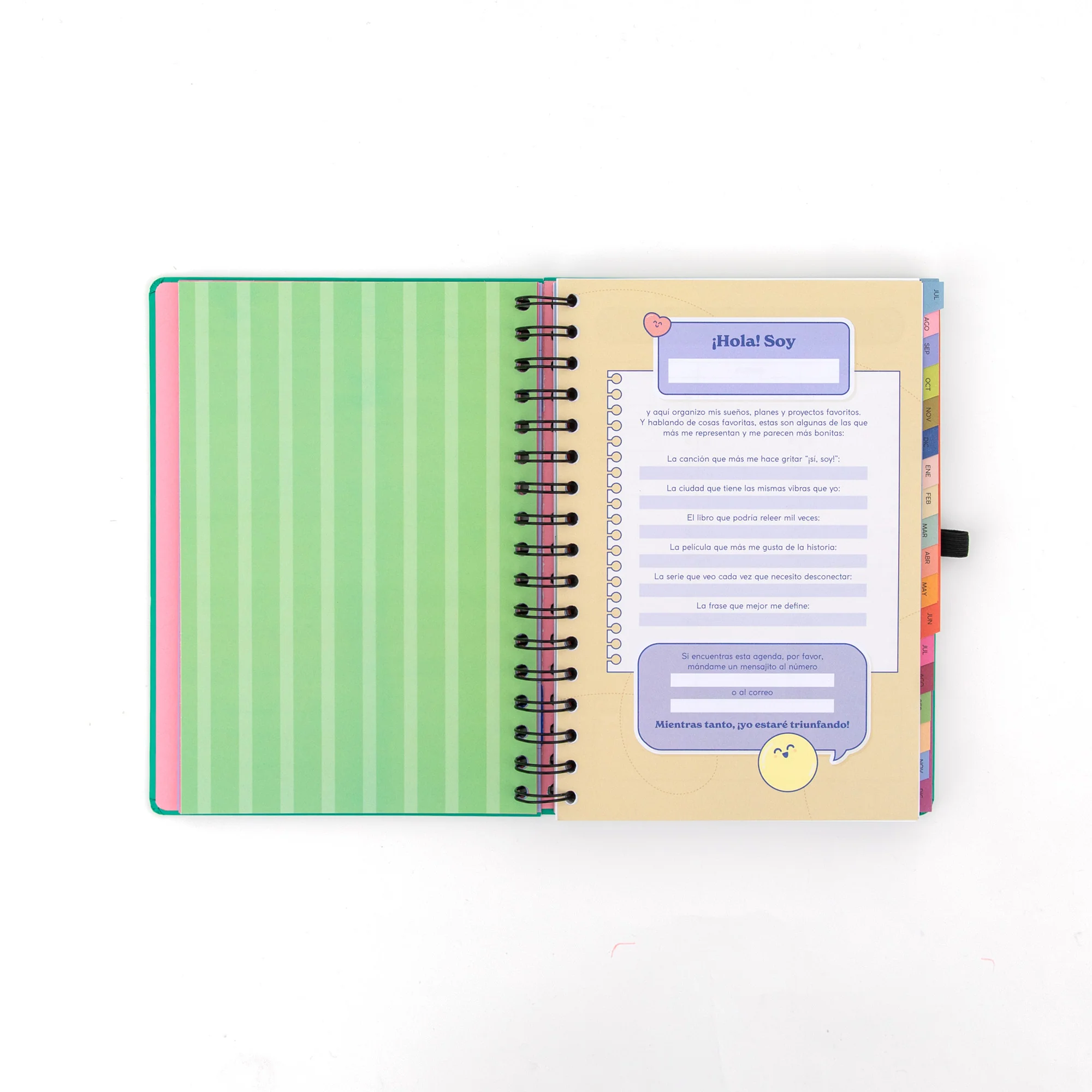 Agenda Mr. Wonderful 2026-27 Semanal 18 meses - Sueña fuerte, vive libre - Image 5