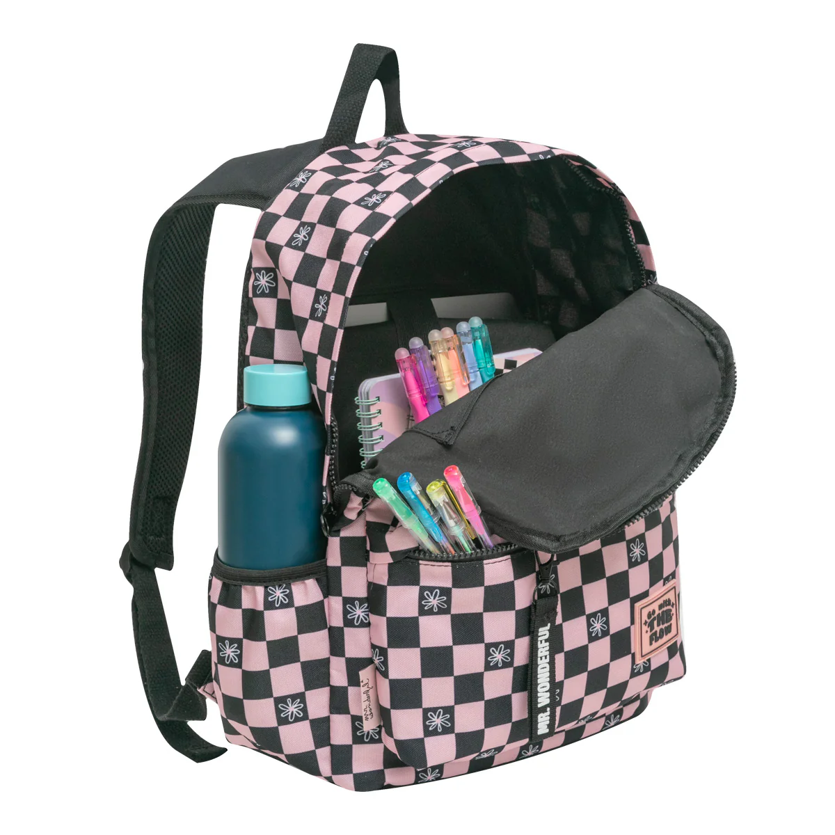 Mochila rosa y negro - Go with the flow - Image 3