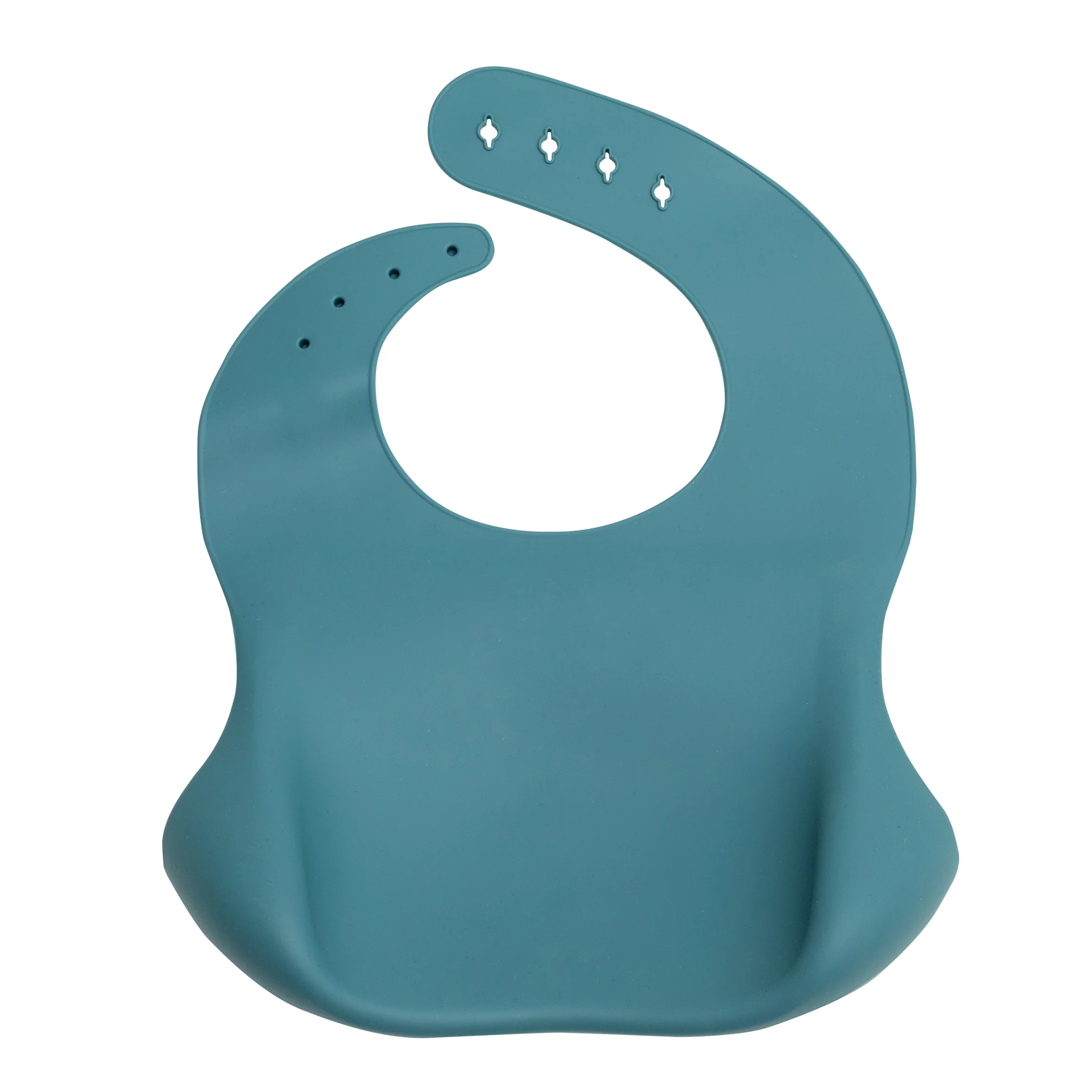 Bavoir en silicone bleu - Je vais tout dévorer - Image 3