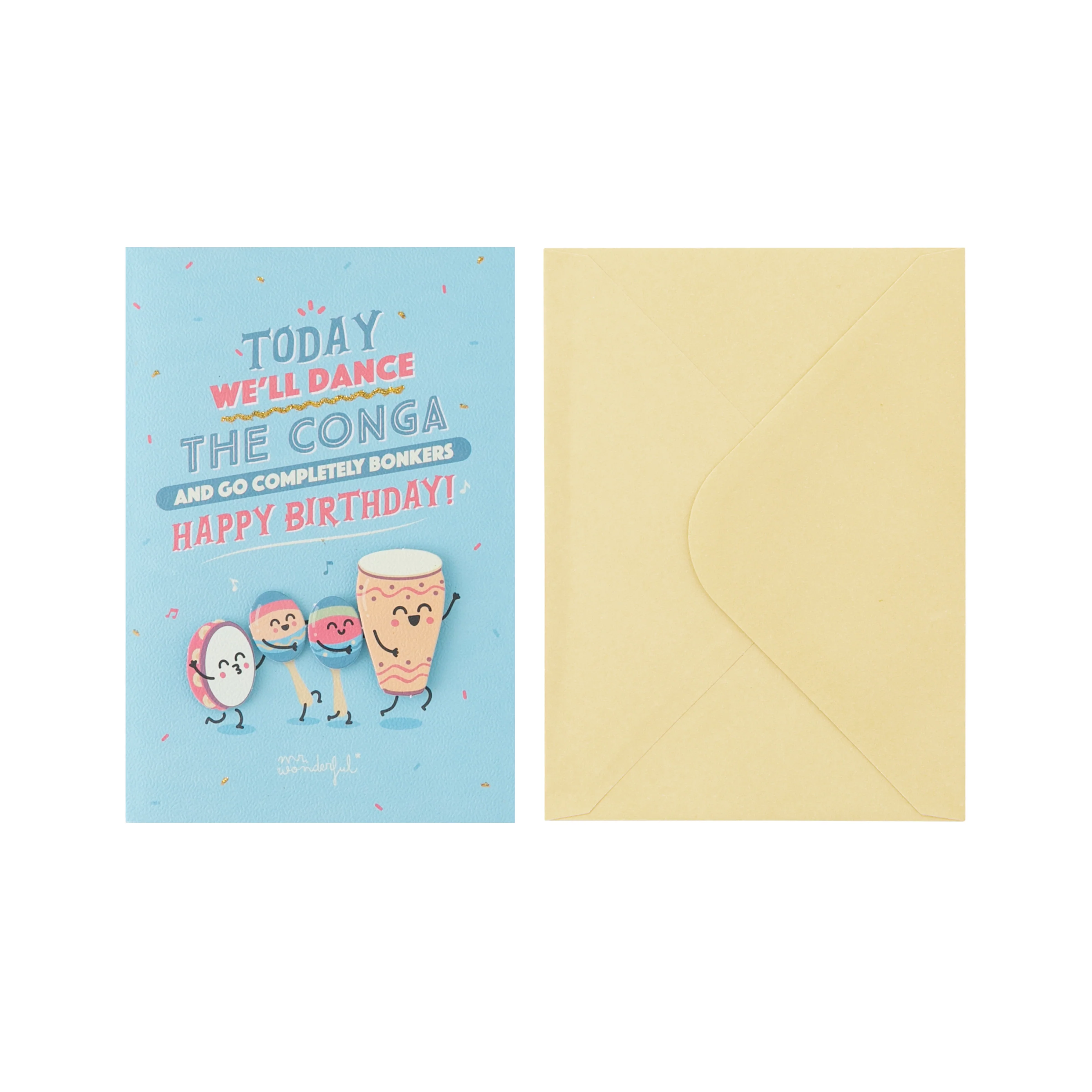 Birthday card - Today we'll dance the conga - Image 2