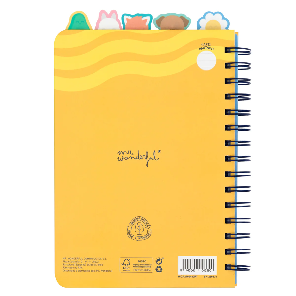 Caderno A5 com separadores com aba - Para grandes metas, grandes planos. - Image 2