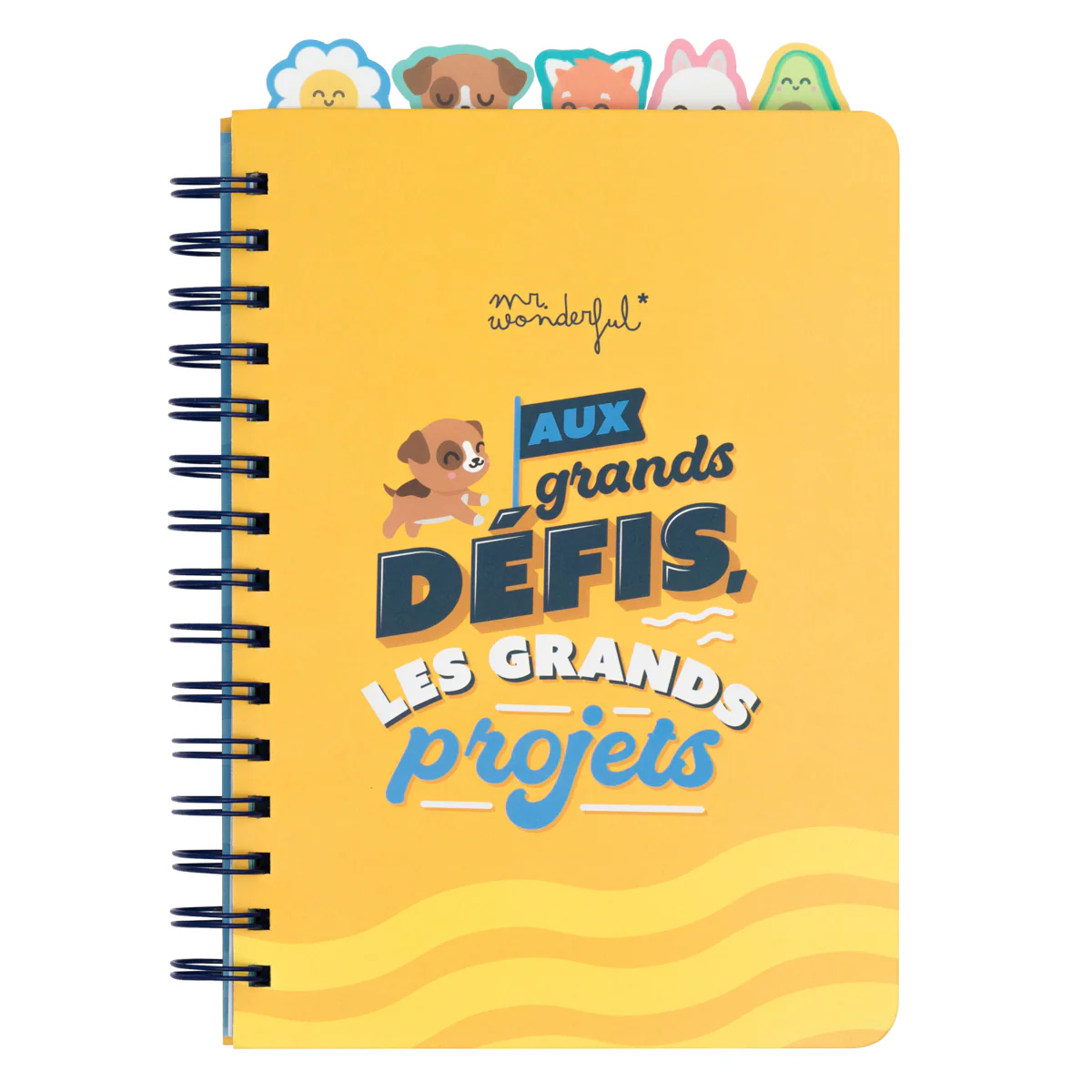 Cahier A5 avec des intercalaires à onglets - Aux grands défis, les grands projets - Image 2