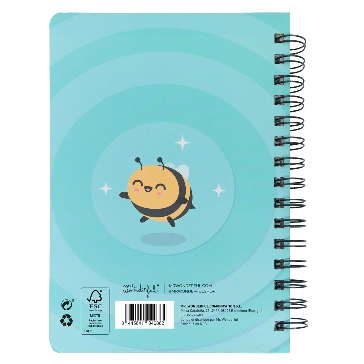 Cahier A5 avec squishy Abeille - C'est tous les jours mon jour - Image 4