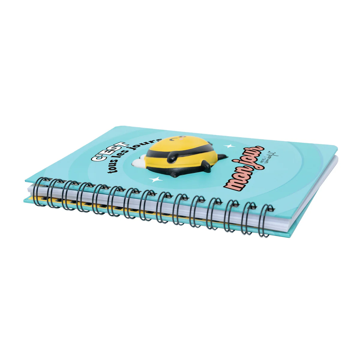 Cahier A5 avec squishy Abeille - C'est tous les jours mon jour - Image 5
