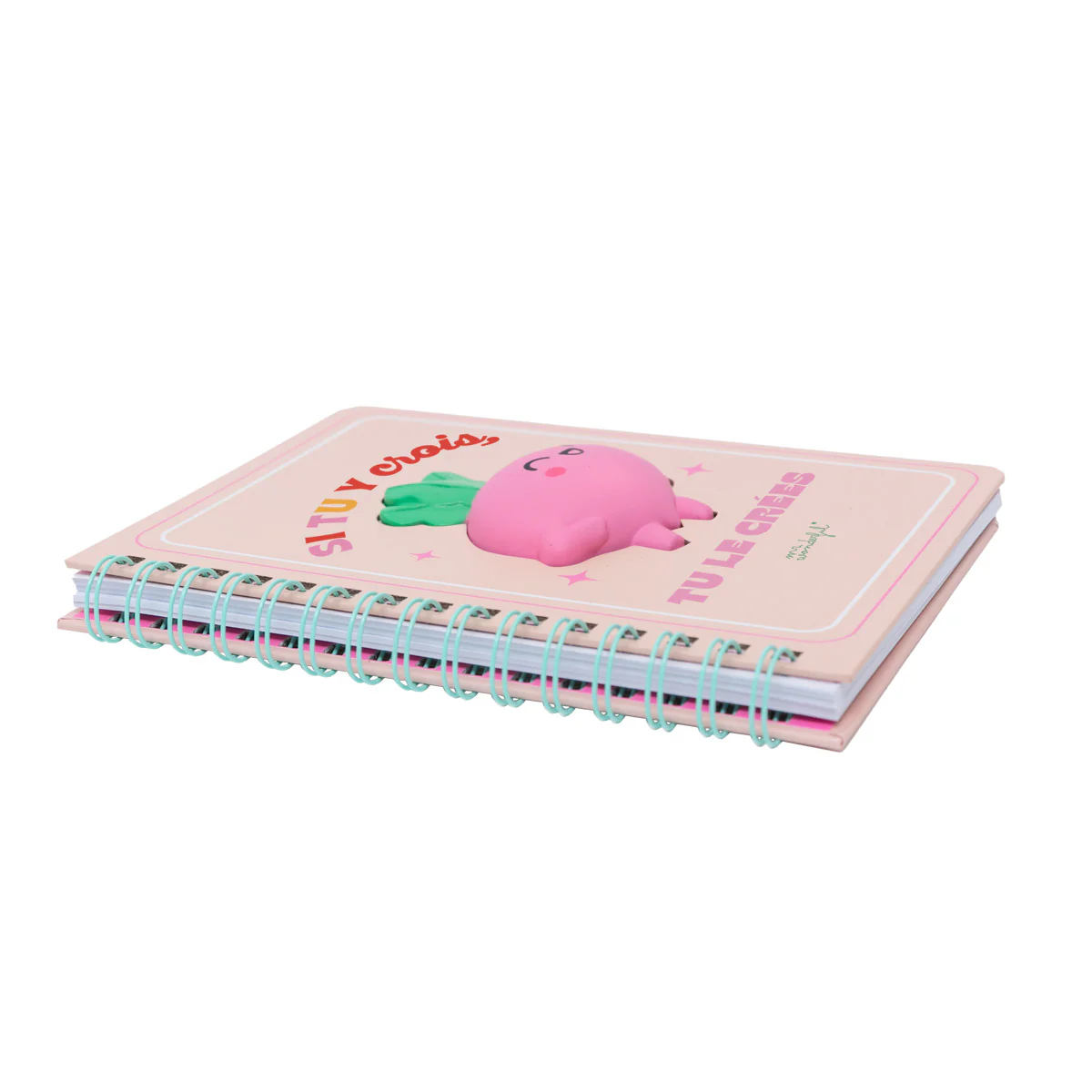 Cahier A5 avec squishy Betterave - Si tu y crois, tu le crées - Image 4