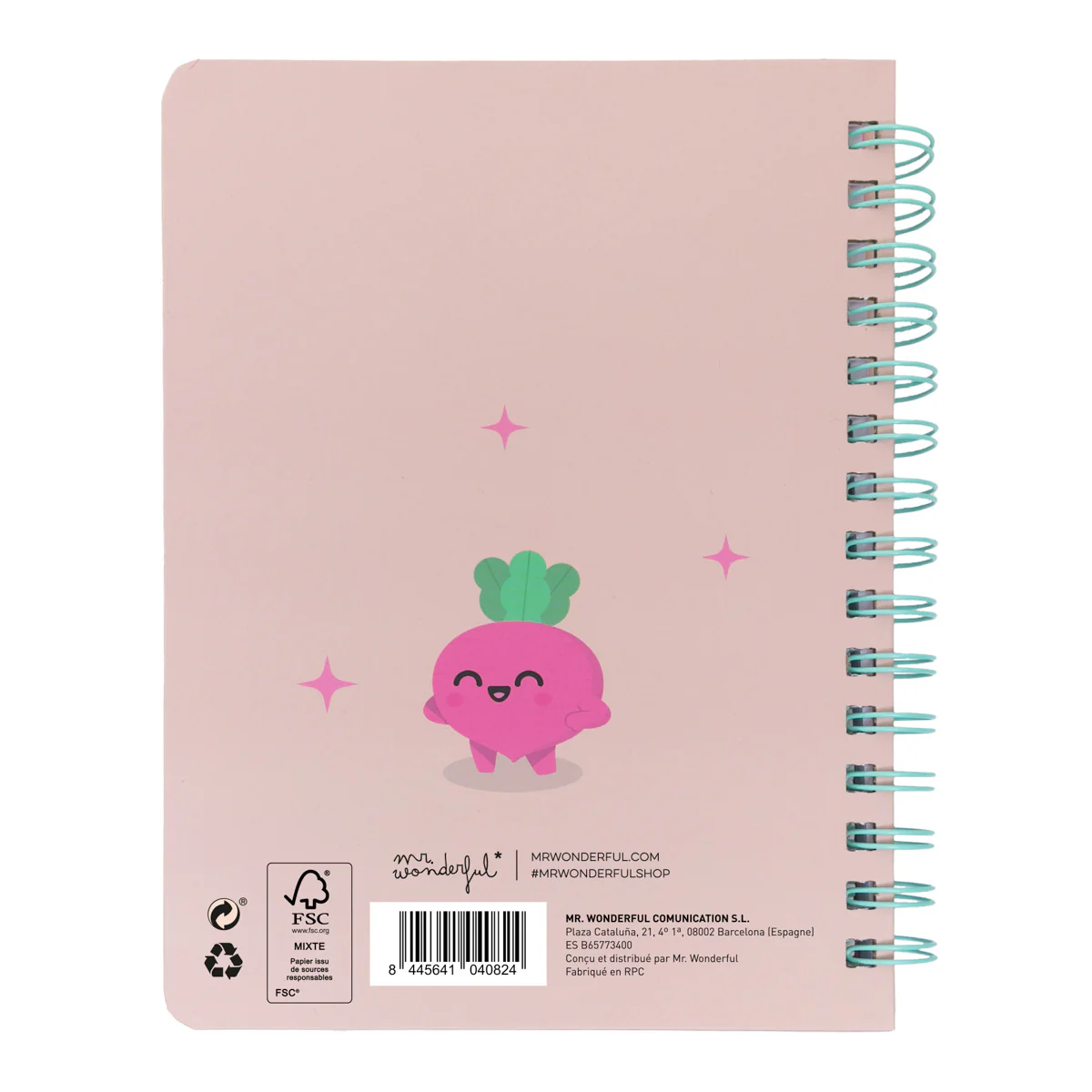 Cahier A5 avec squishy Betterave - Si tu y crois, tu le crées - Image 5