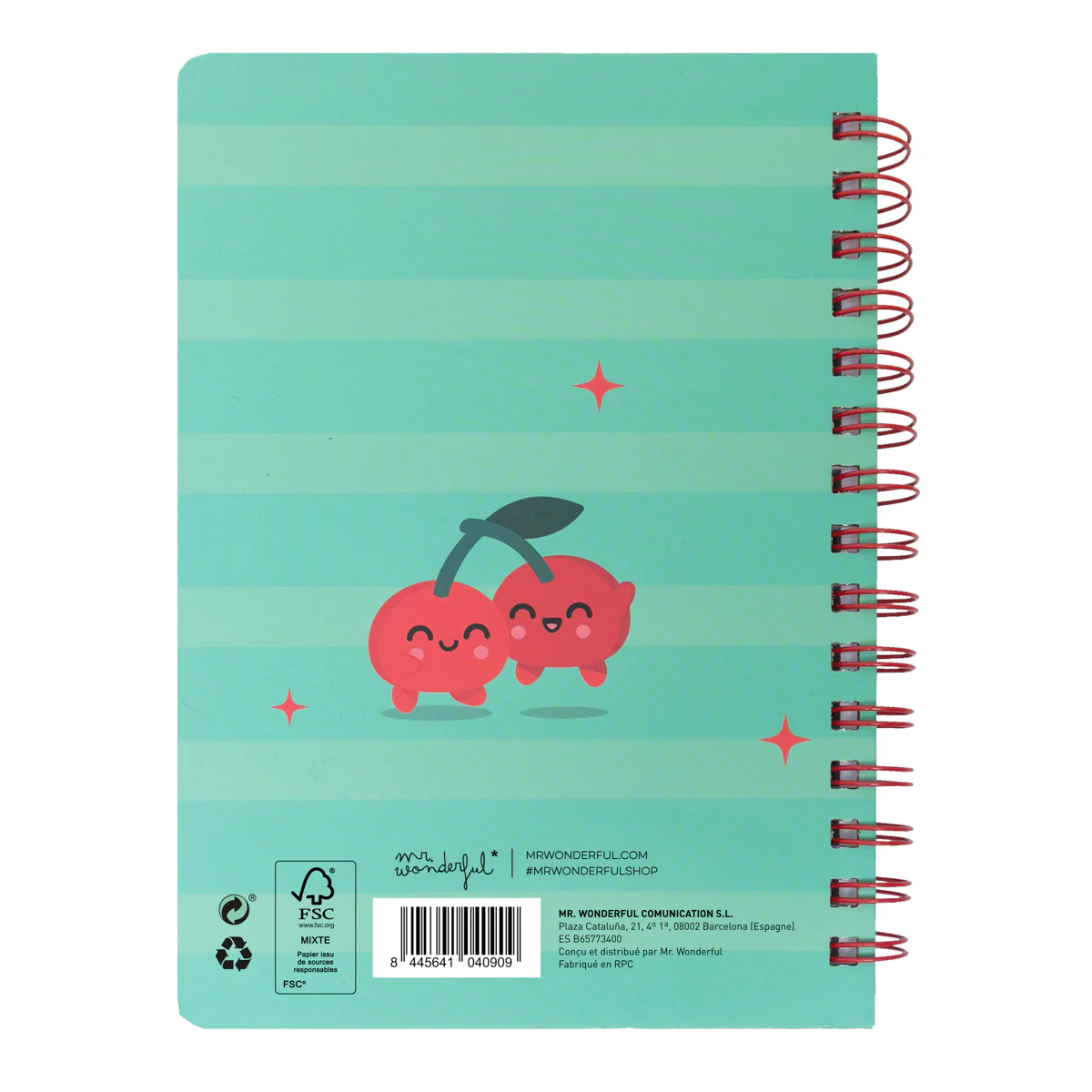 Cahier A5 avec squishy Cerises - Je me lance ! - Image 4
