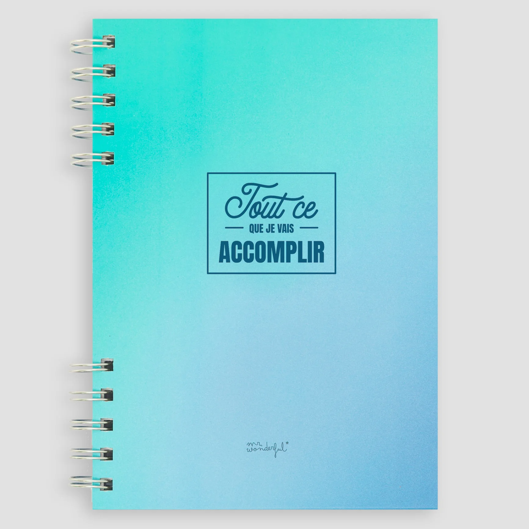 Cahier A5 bleu - Tout ce que je vais accomplir - Image 2