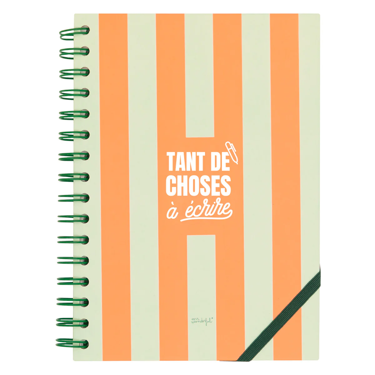 Cahier A5 orange - Tant de choses à écrire