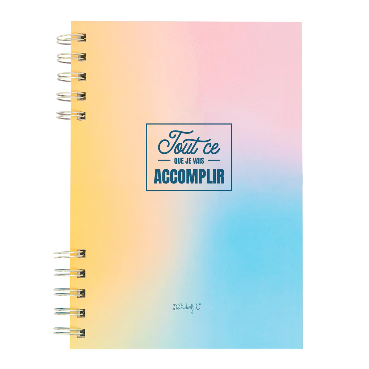 Cahier A5 rose - Tout ce que je vais accomplir - Image 2