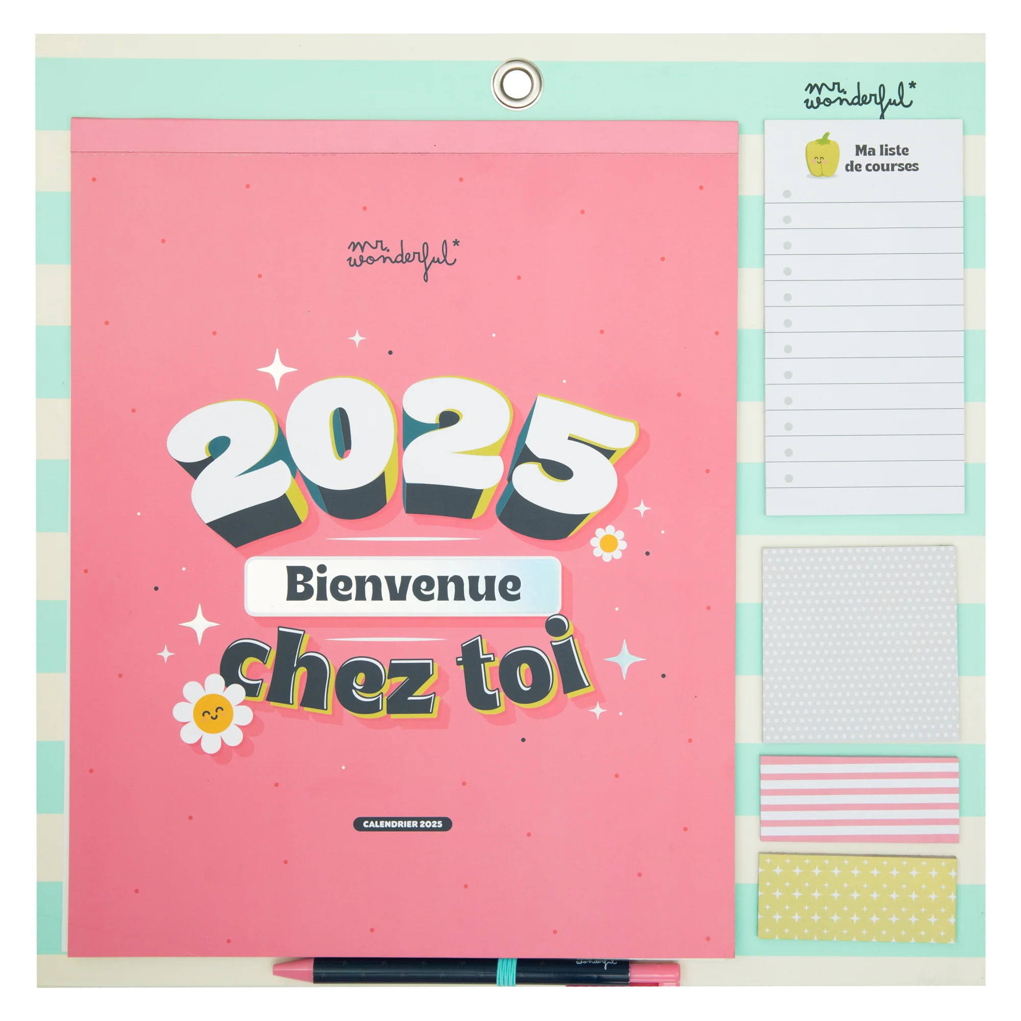 Calendrier mural aimanté 2025 - 2025, bienvenue chez toi - Image 7