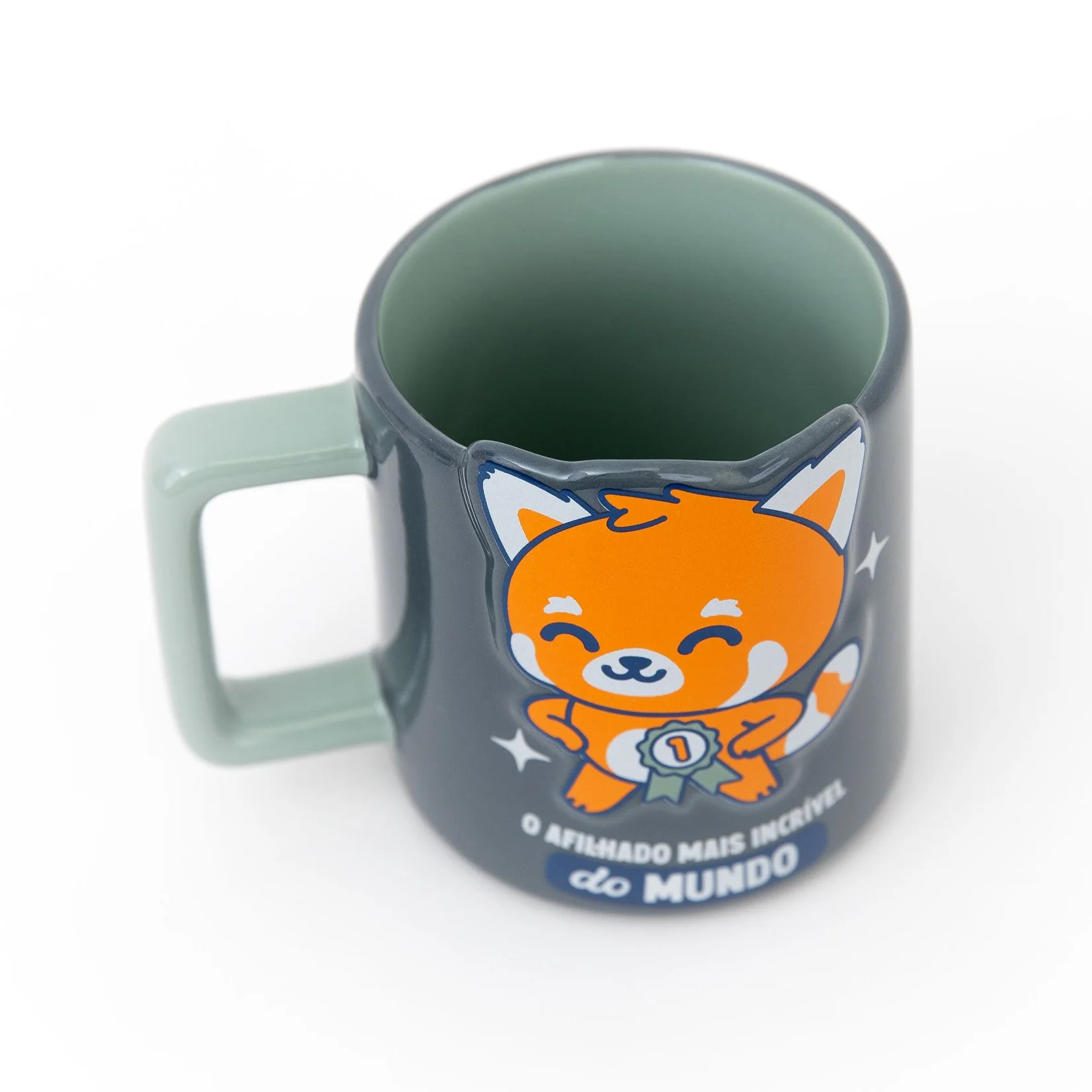 Caneca 3D panda vermelho - O afilhado mais incrível do mundo - Image 2