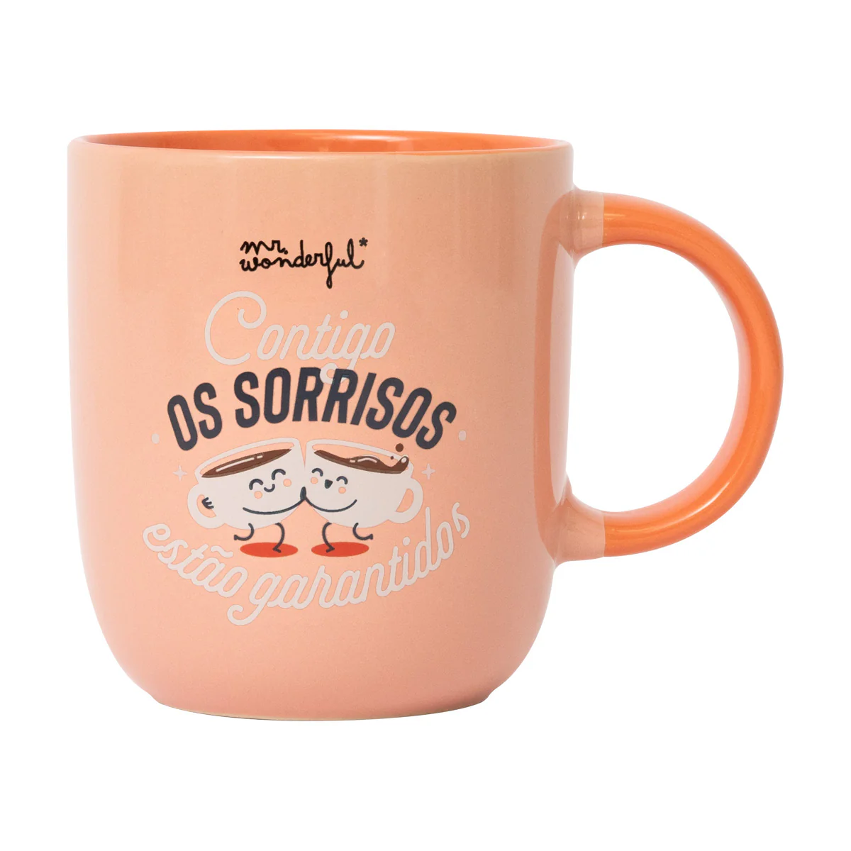 Caneca - Contigo, os sorrisos estão garantidos