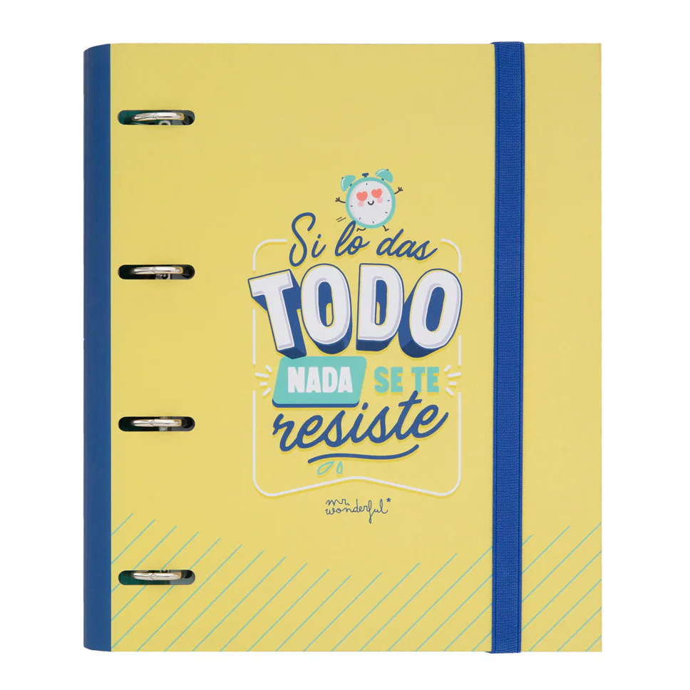 Carpeta con anillas - Si lo das todo, nada se te resiste