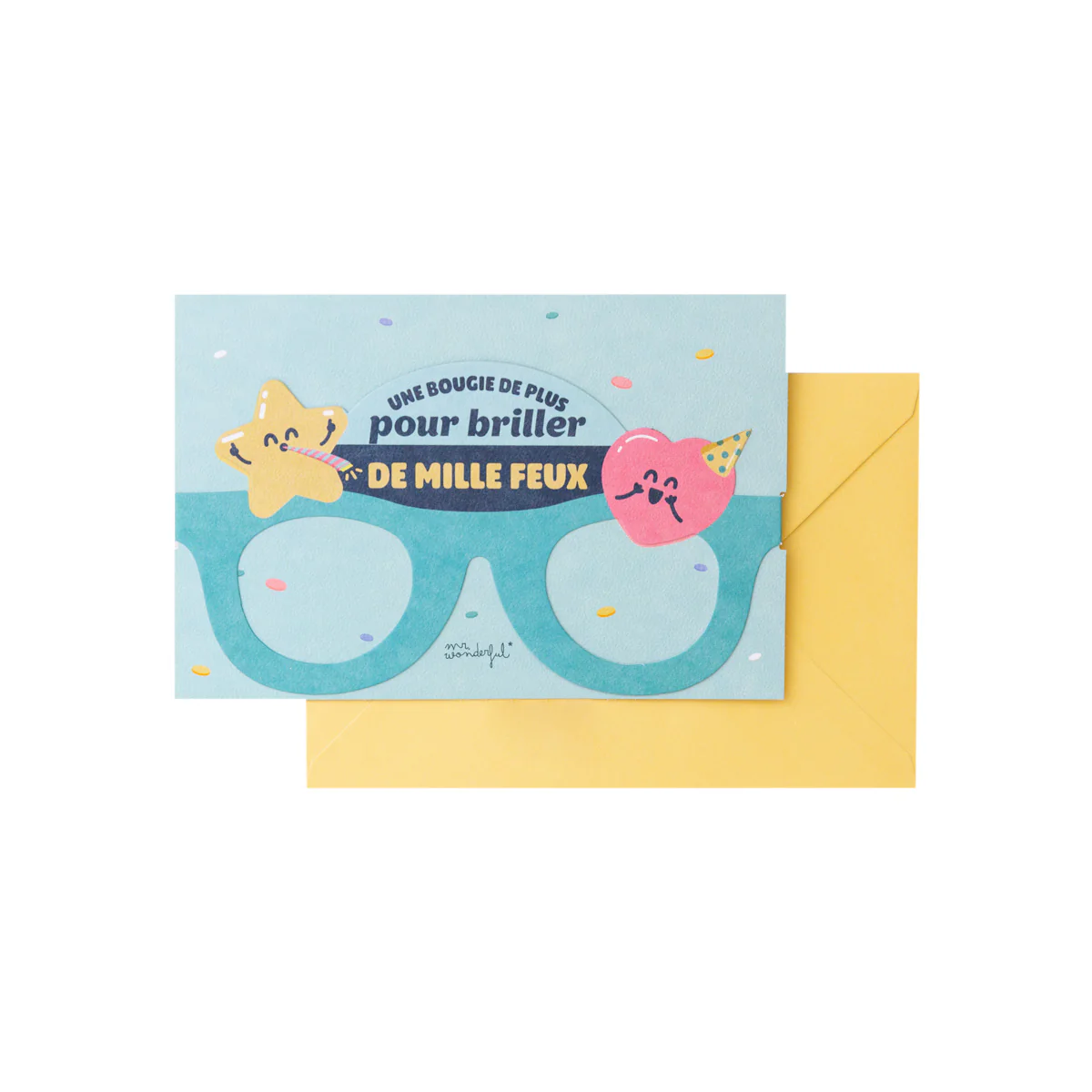 Carte anniversaire - Une bougie de plus pour briller de mille feux