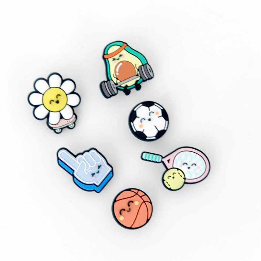 Charms - Margarita, dedo, aguacate, baloncesto, fútbol y tenis