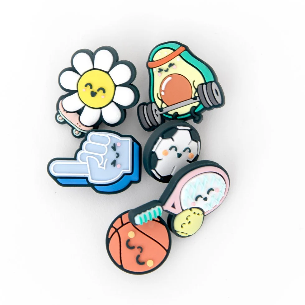 Charms - Margarita, dedo, aguacate, baloncesto, fútbol y tenis - Image 2