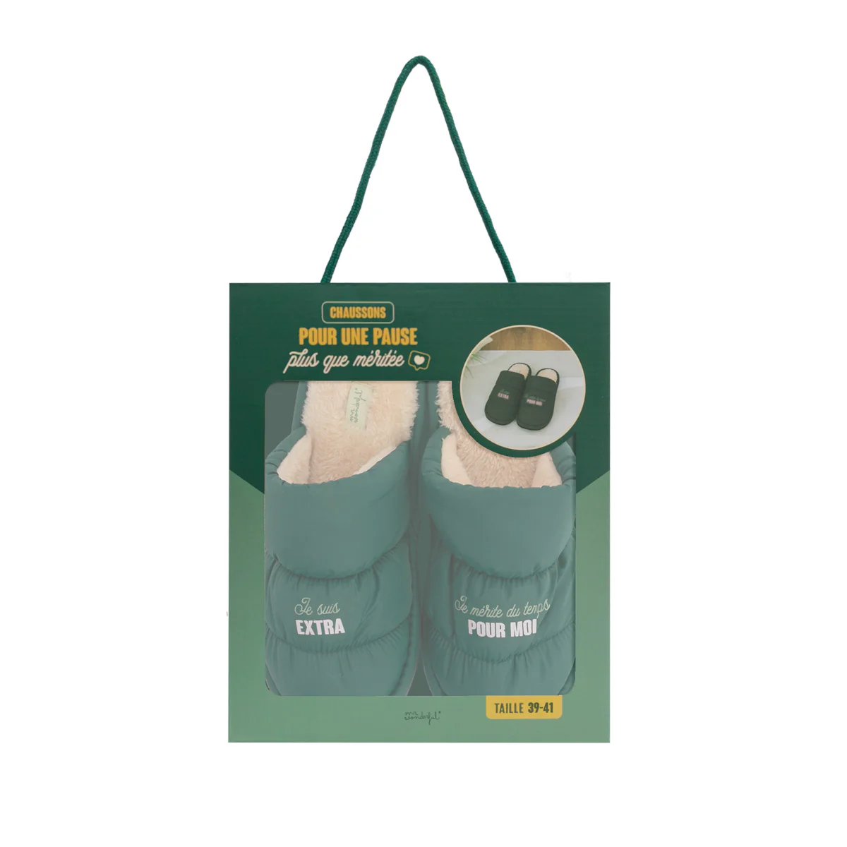 Chaussons T 39-41 - Je suis extra. Je mérite du temps pour moi - Image 8