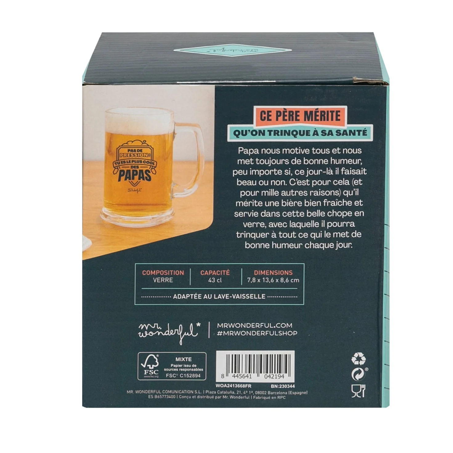 Chope de bière - Tu es le plus cool des papas - Image 3