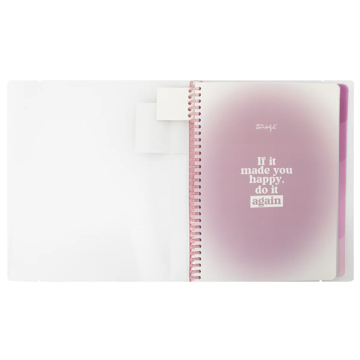 Libreta A4 transparente - If it made you happy, do it again - Image 4