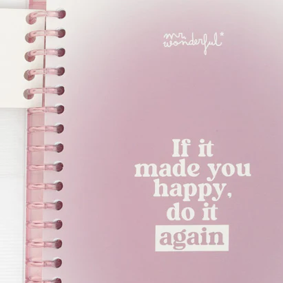 Clear A5 notebook - If it made you happy, do it again - Image 3